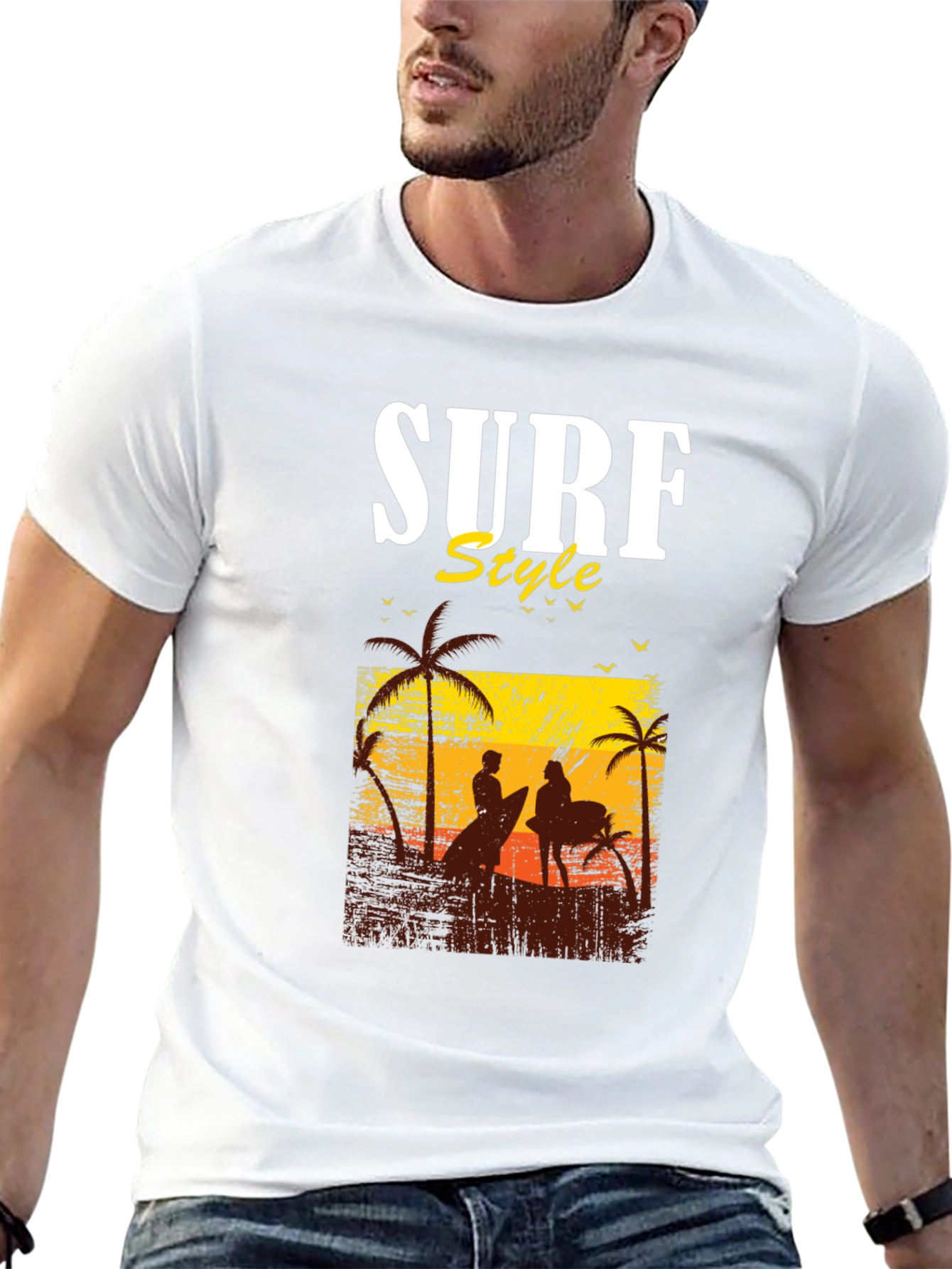 Surf Style Graphic Tee