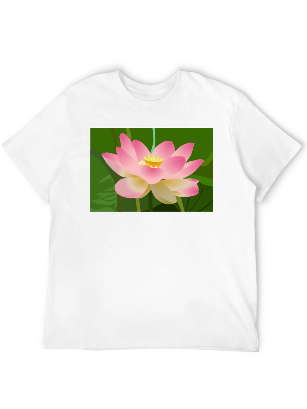 Lotus Graphic T-Shirt - Black Cotton Tee