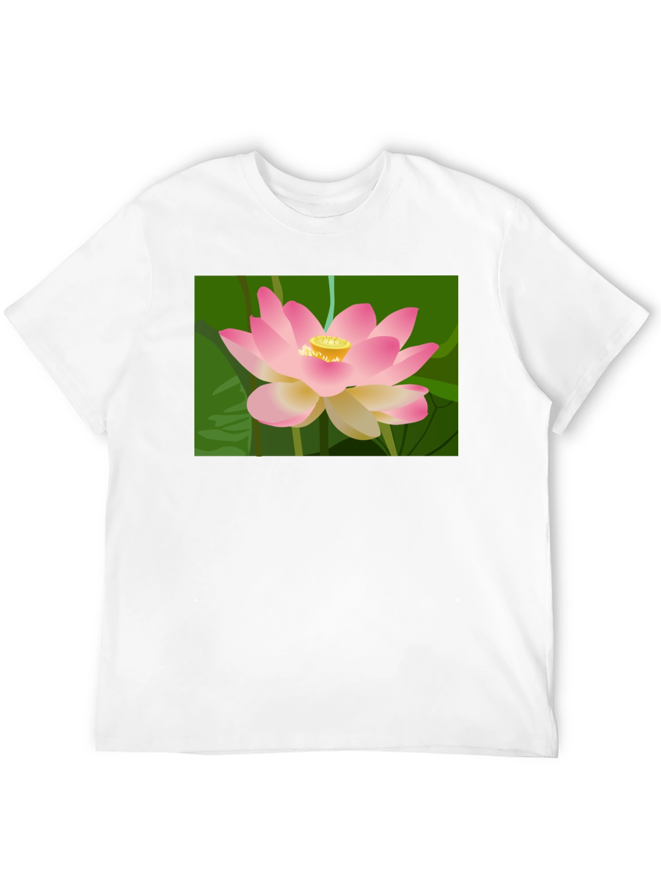 Lotus Graphic T-Shirt - Black Cotton Tee