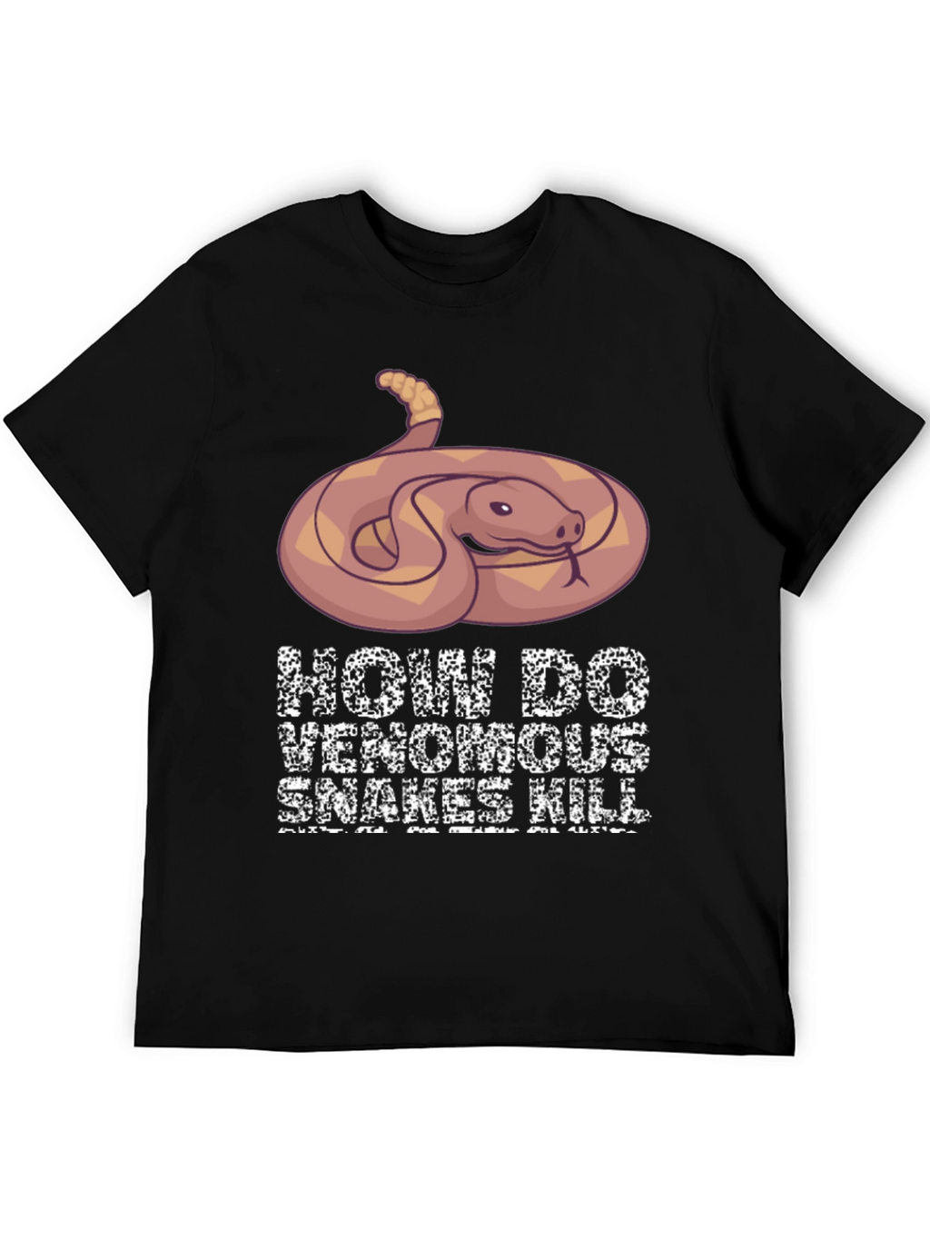 Venomous Snake Graphic T-Shirt - How Snakes Kill