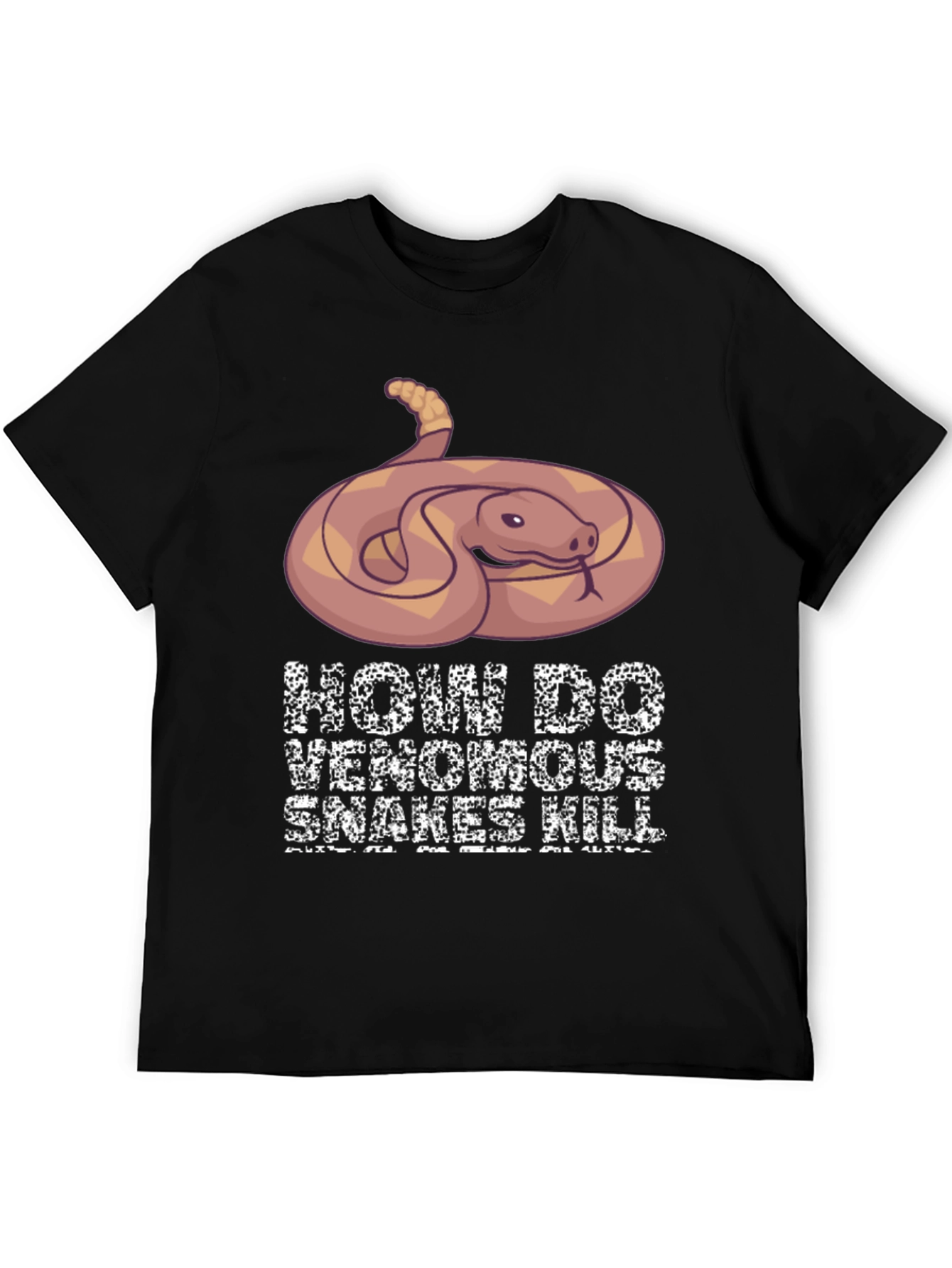 Venomous Snake Graphic T-Shirt - How Snakes Kill