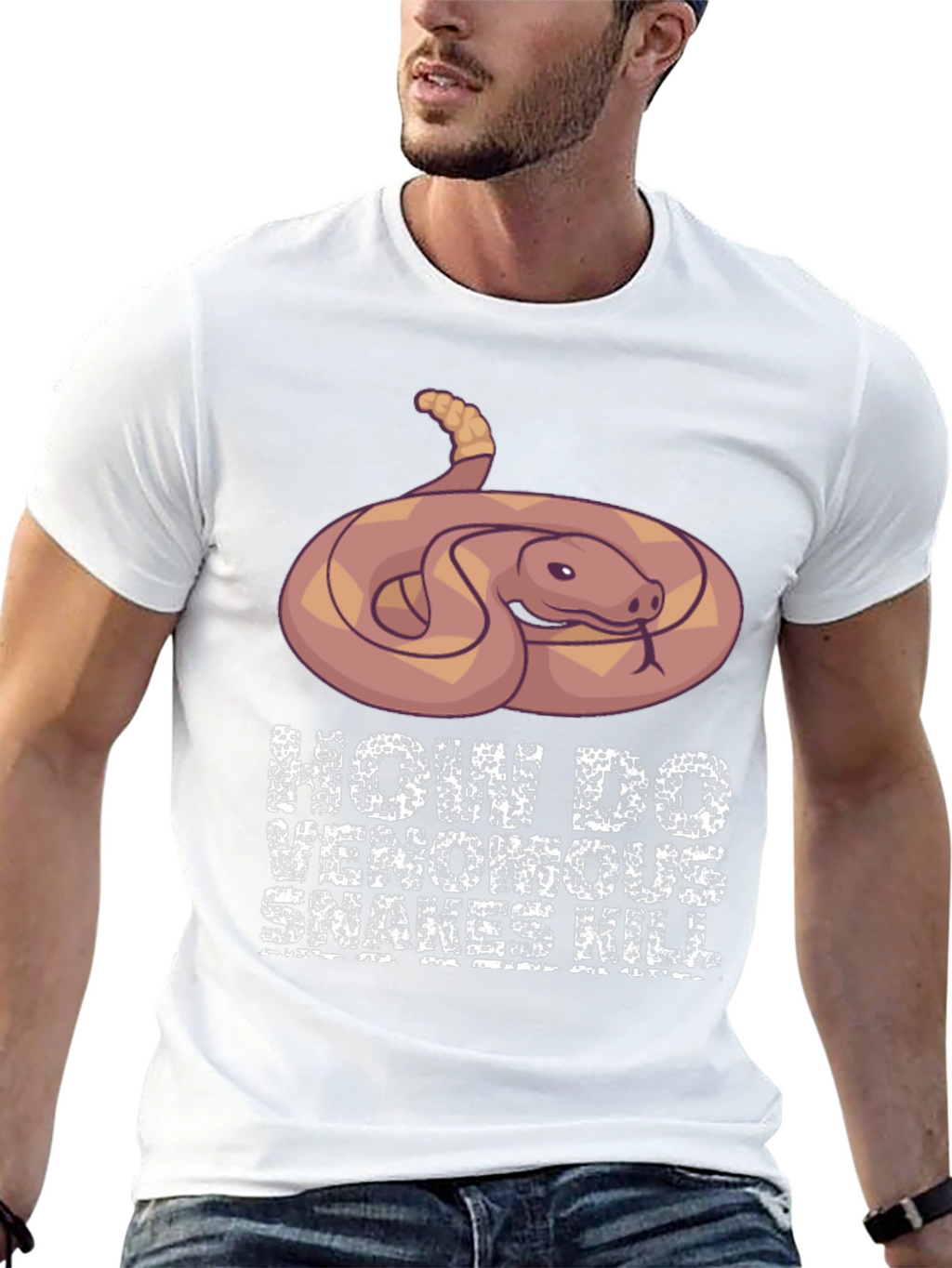 Venomous Snake Graphic T-Shirt - How Snakes Kill