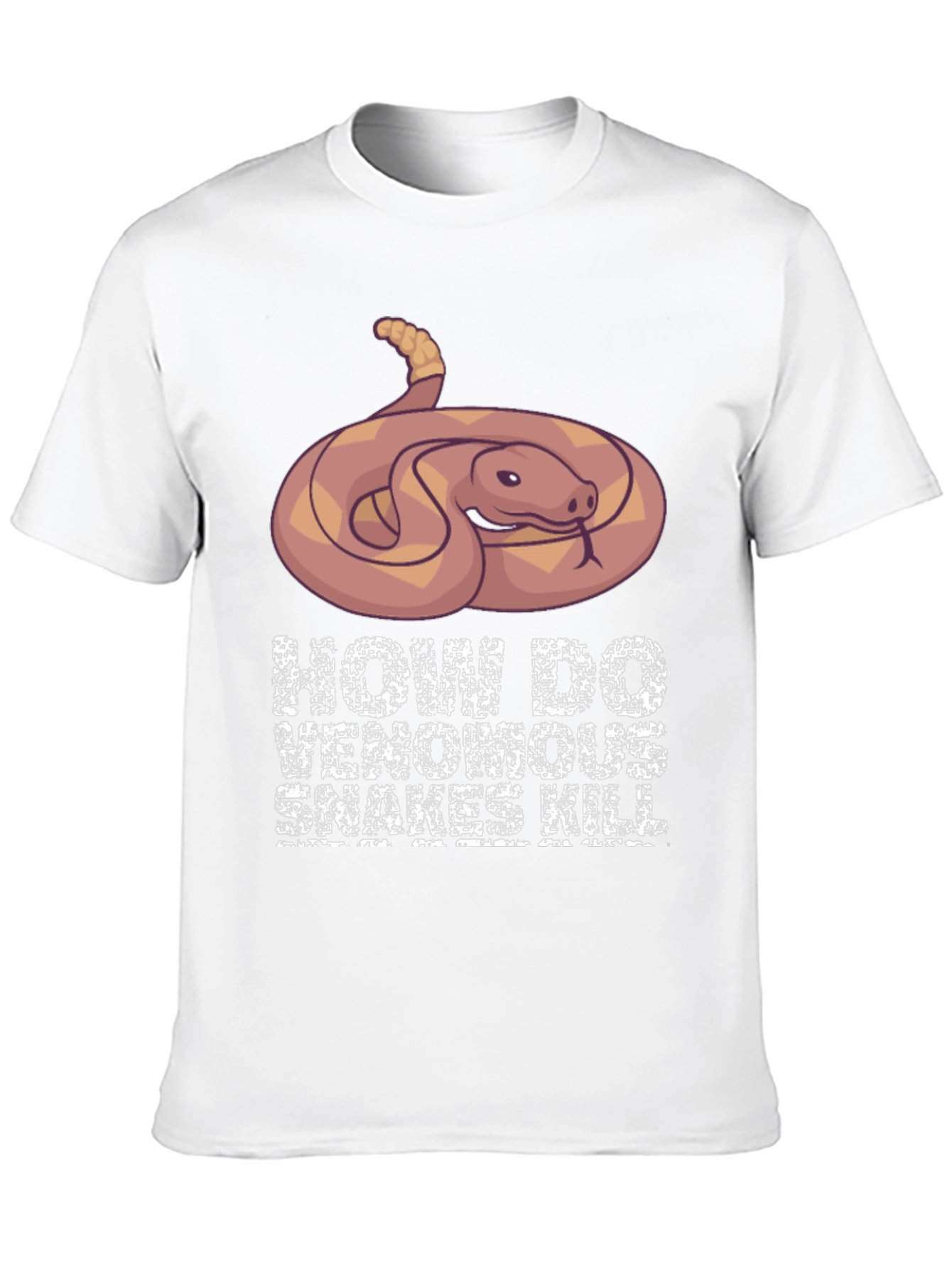 Venomous Snake Graphic T-Shirt - How Snakes Kill