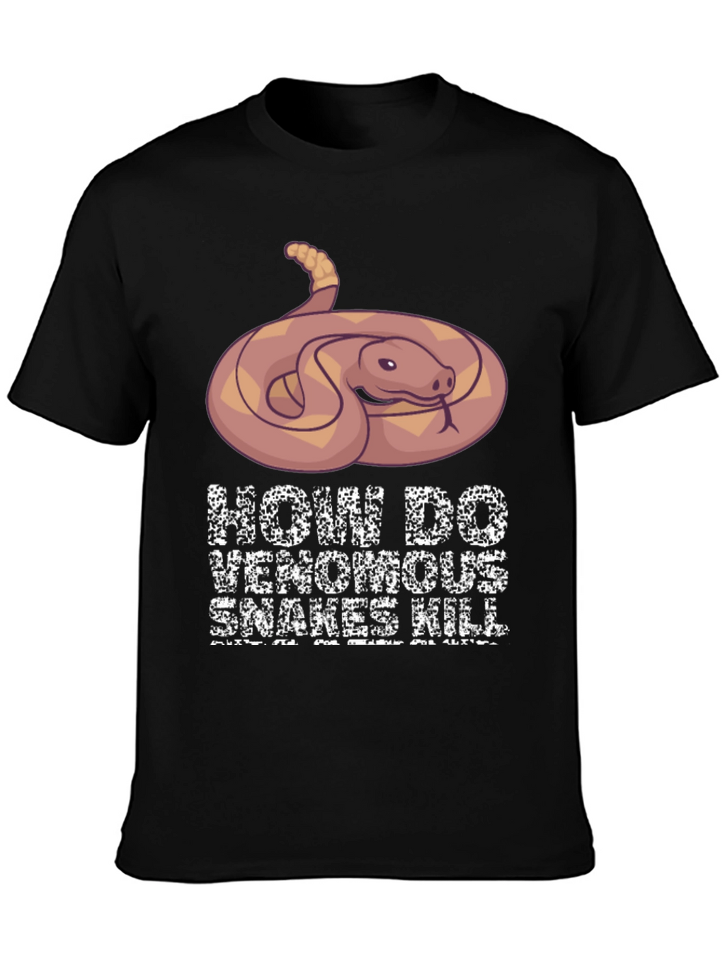 Venomous Snake Graphic T-Shirt - How Snakes Kill