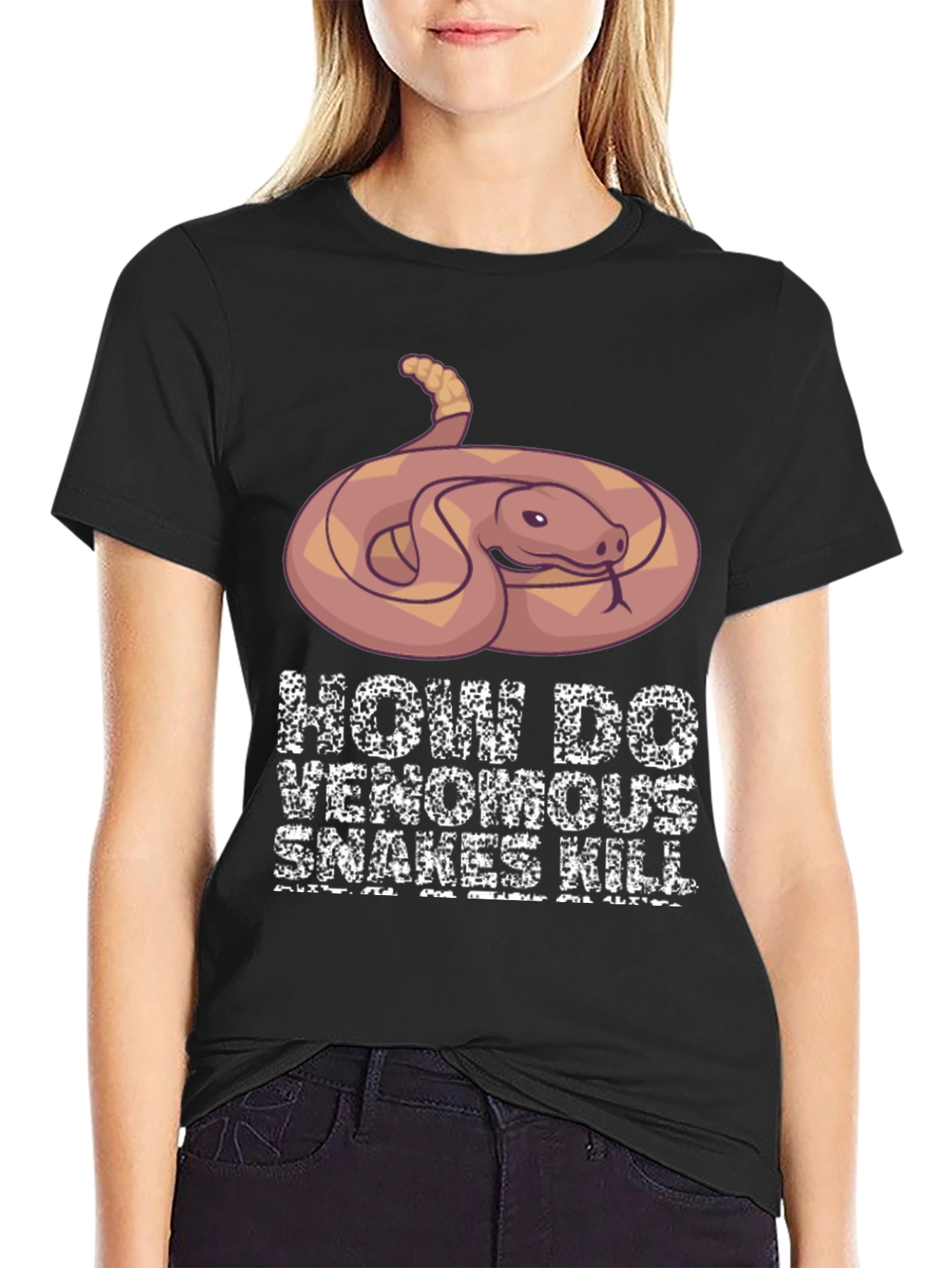 Venomous Snake Graphic T-Shirt - How Snakes Kill