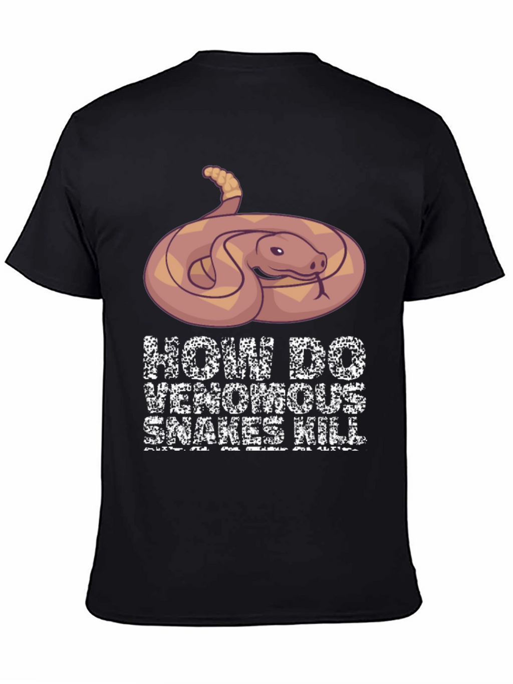 Venomous Snake Graphic T-Shirt - How Snakes Kill
