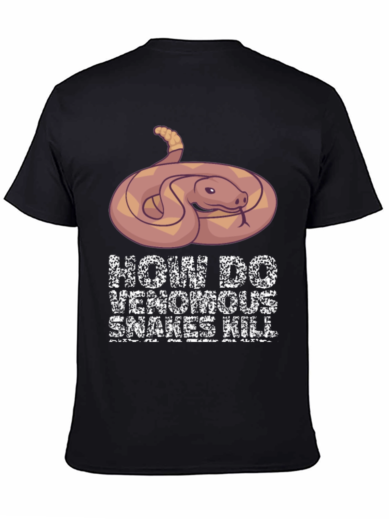 Venomous Snake Graphic T-Shirt - How Snakes Kill