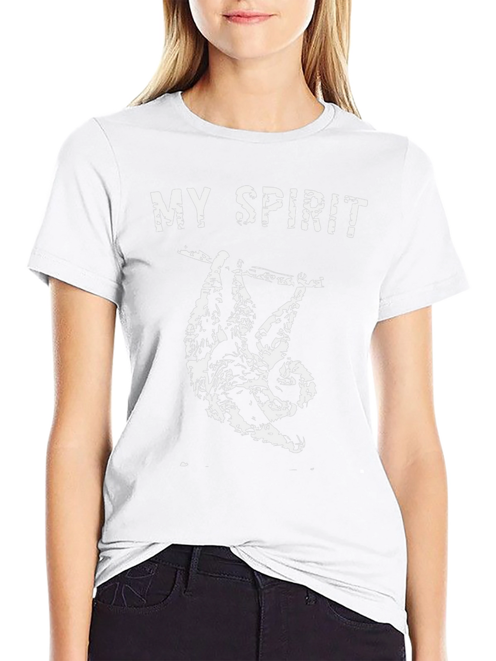 My Spirit Sloth Graphic Tee - Black