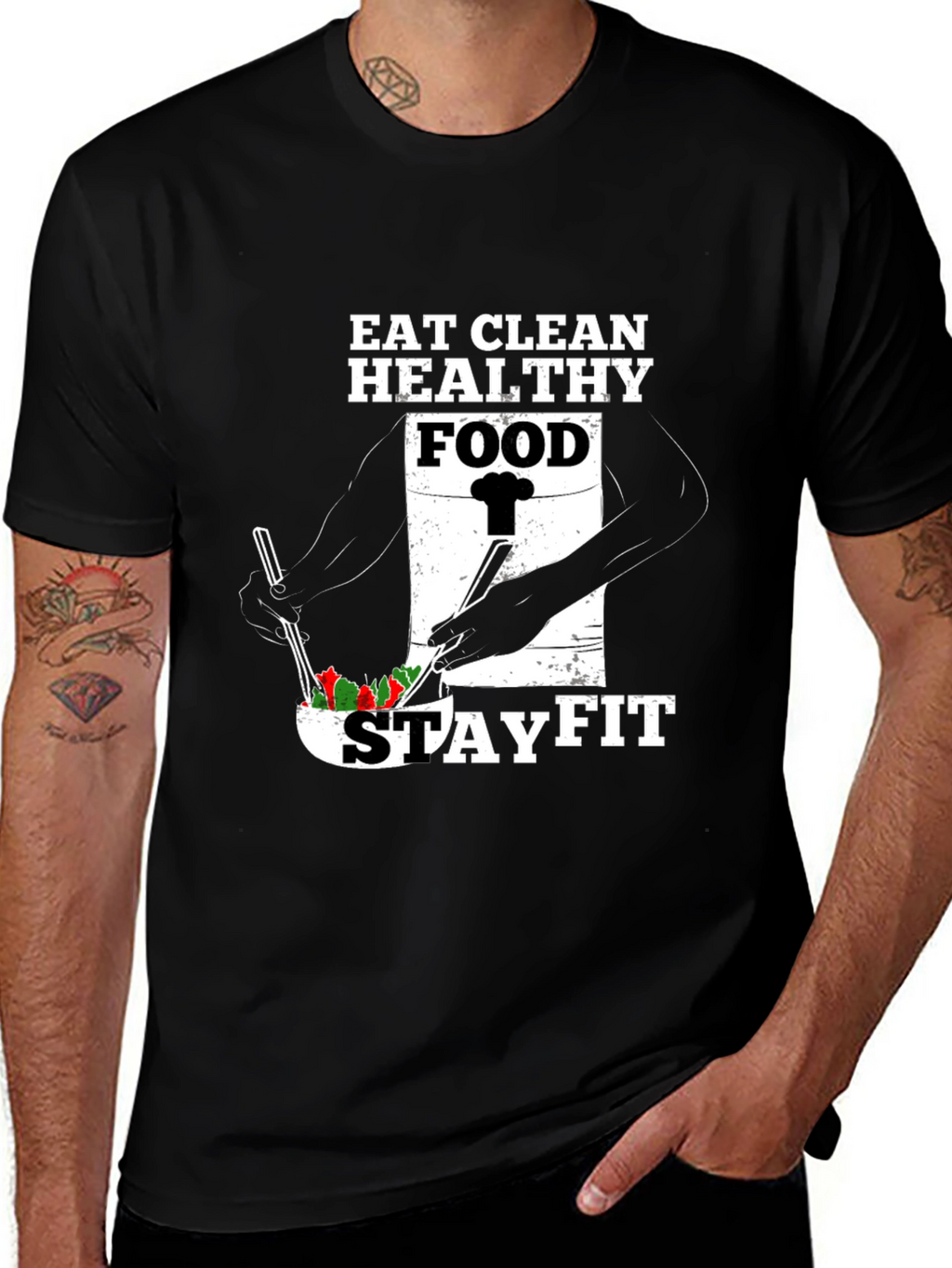 Eat Clean Stay Fit Graphic Tee