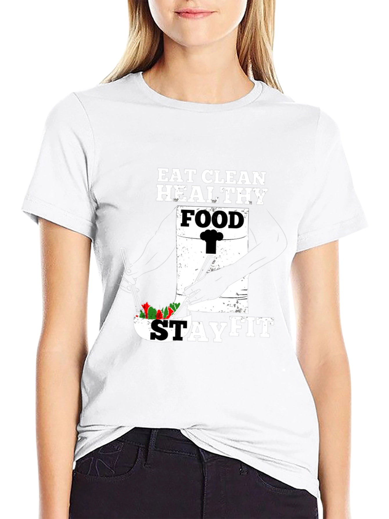 Eat Clean Stay Fit Graphic Tee