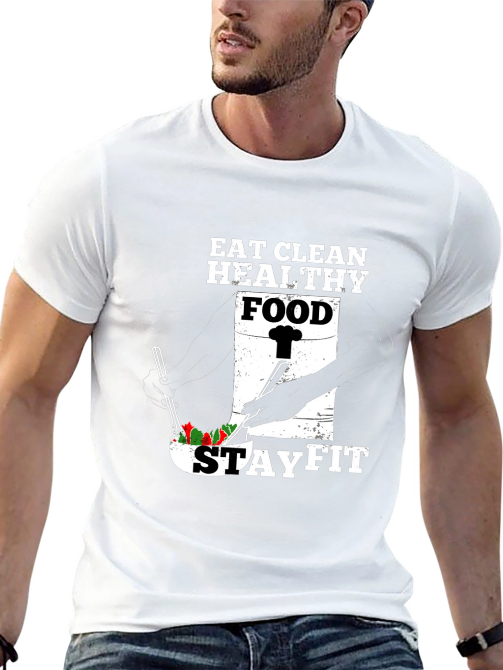 Eat Clean Stay Fit Graphic Tee