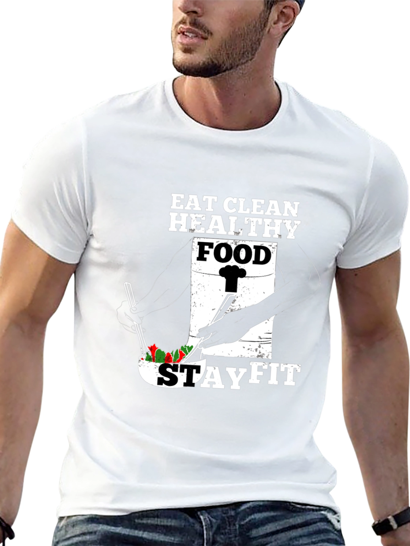 Eat Clean Stay Fit Graphic Tee