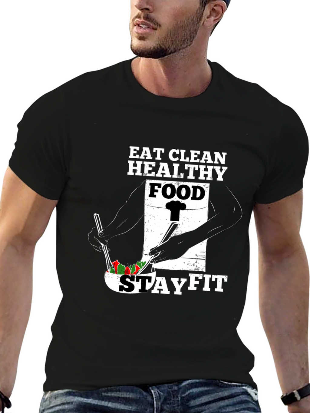 Eat Clean Stay Fit Graphic Tee