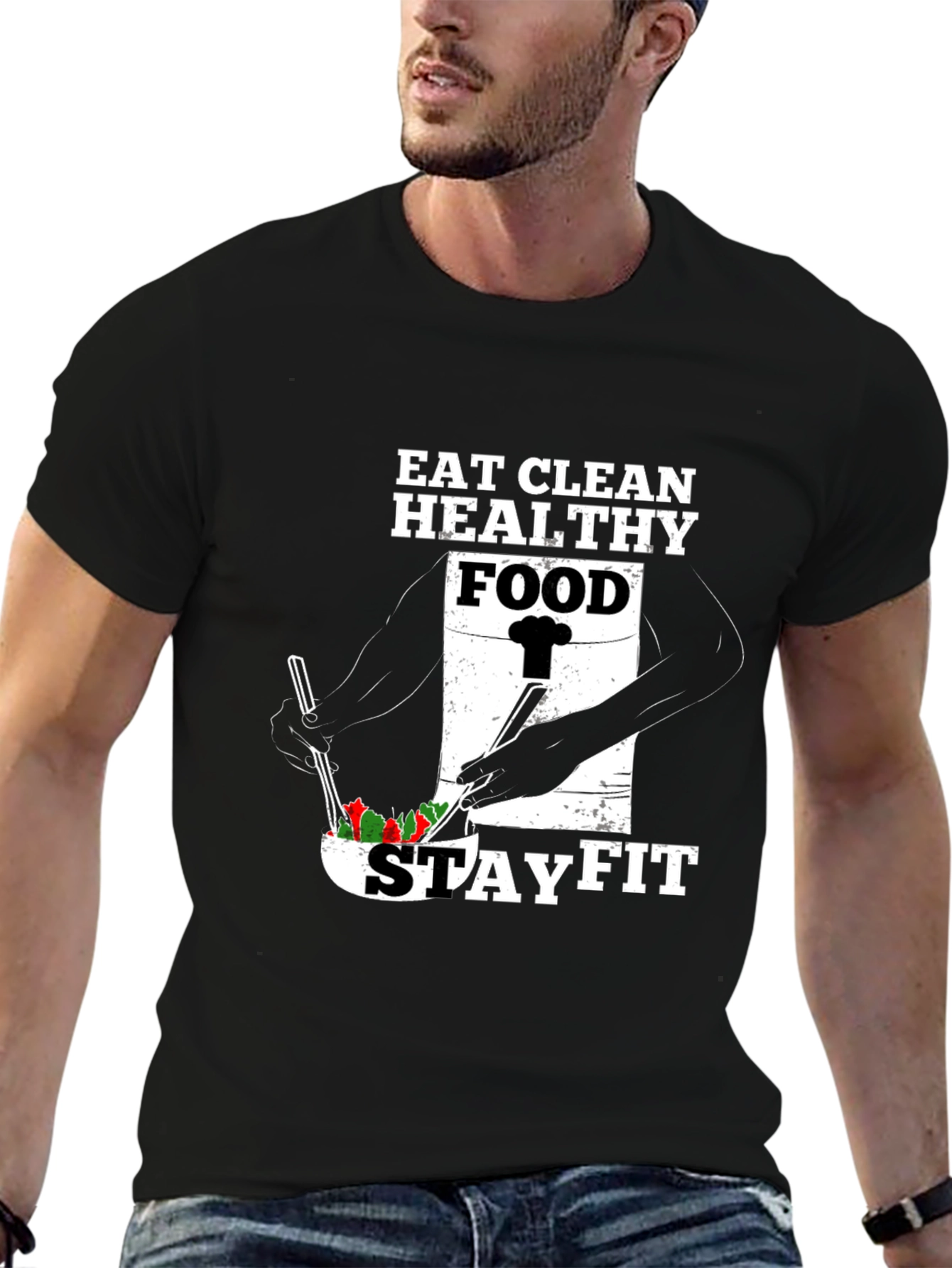 Eat Clean Stay Fit Graphic Tee
