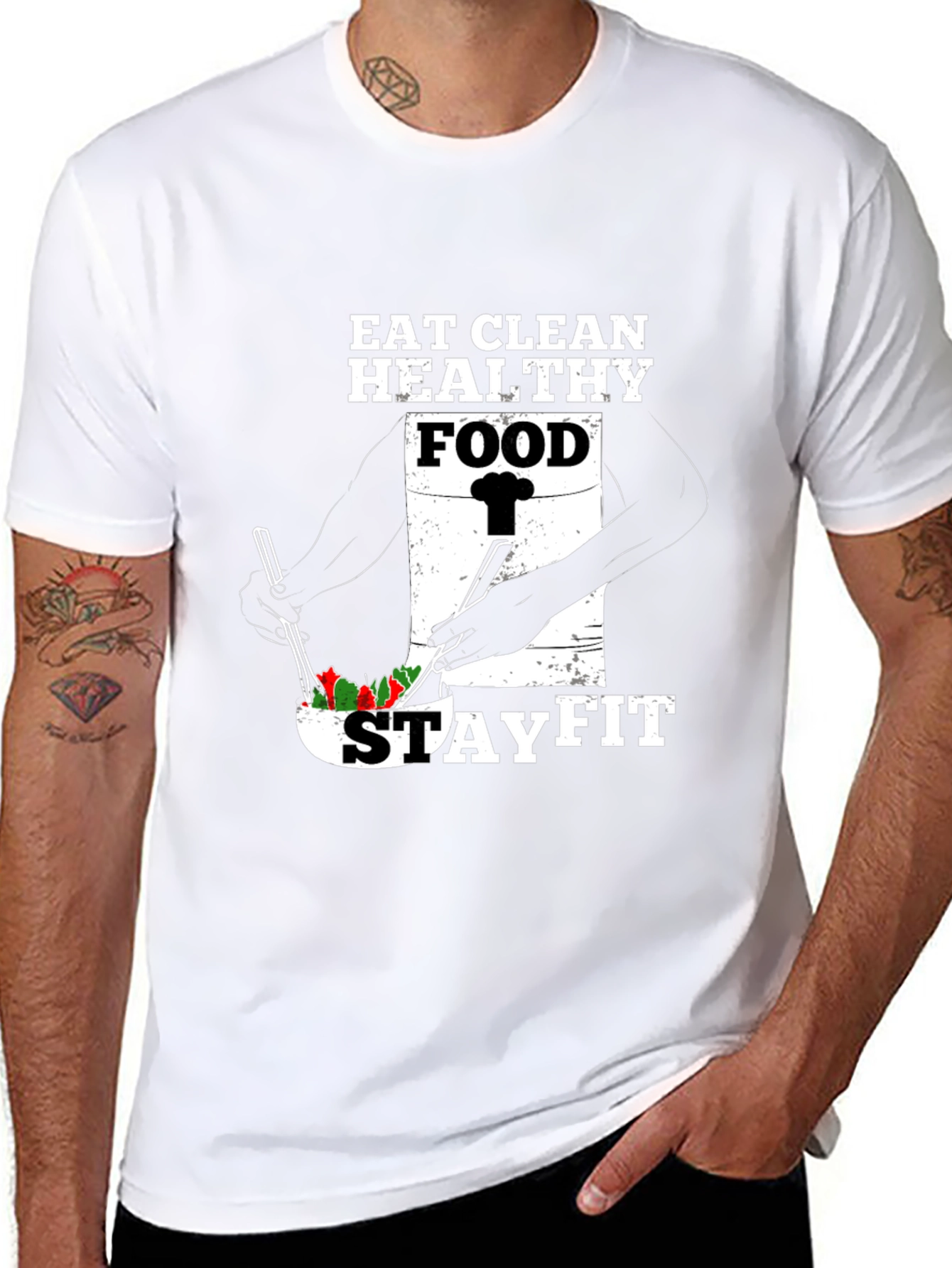 Eat Clean Stay Fit Graphic Tee