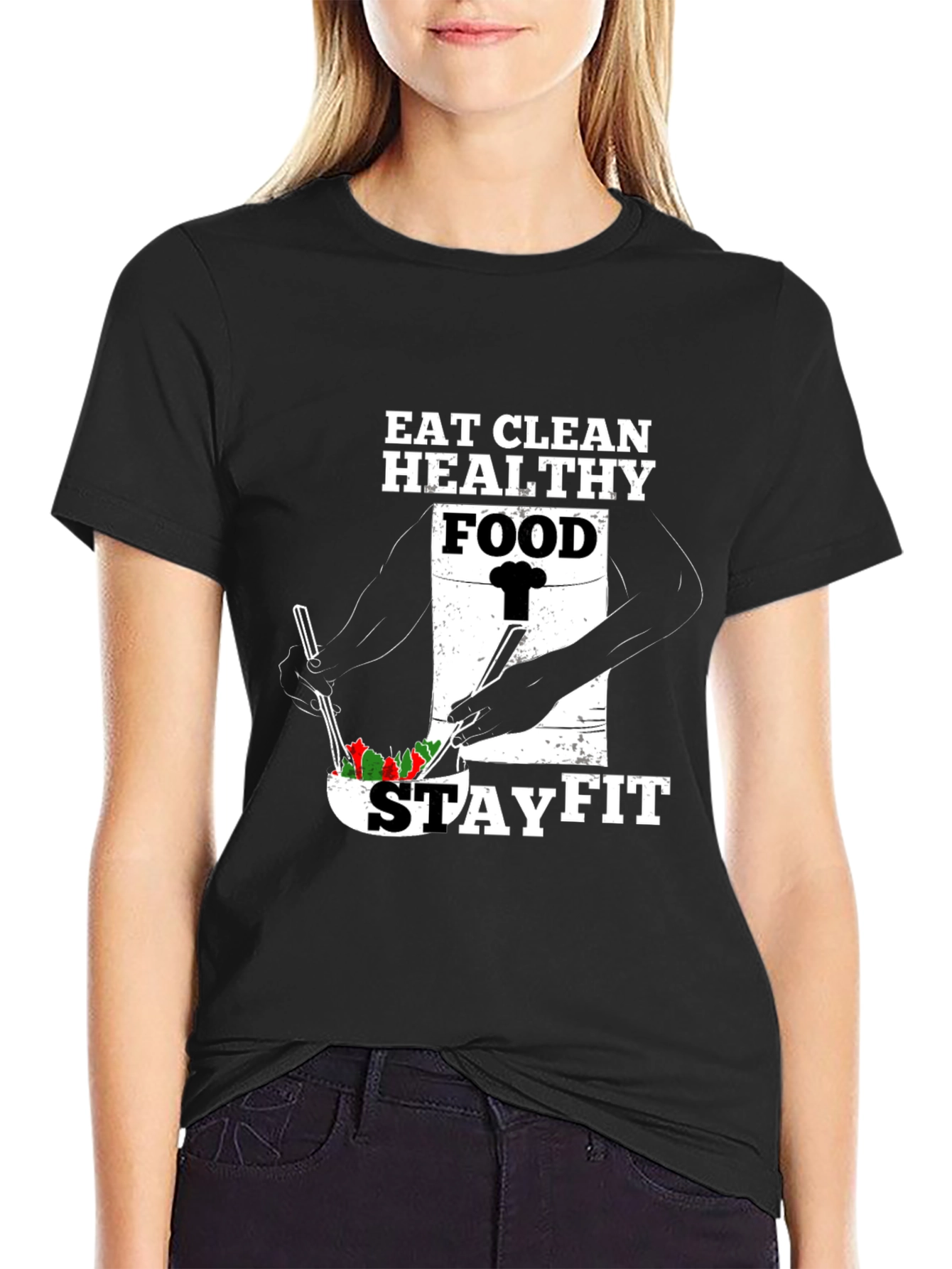 Eat Clean Stay Fit Graphic Tee