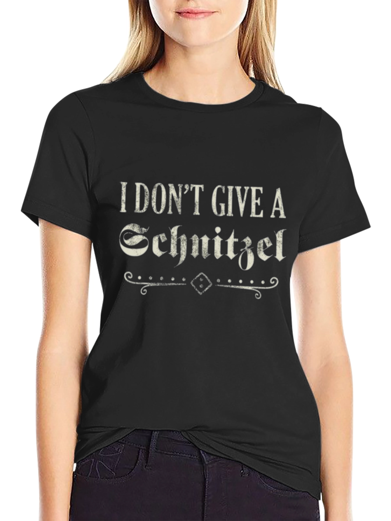 I Dont Give a Schnitzel Funny Graphic Tee