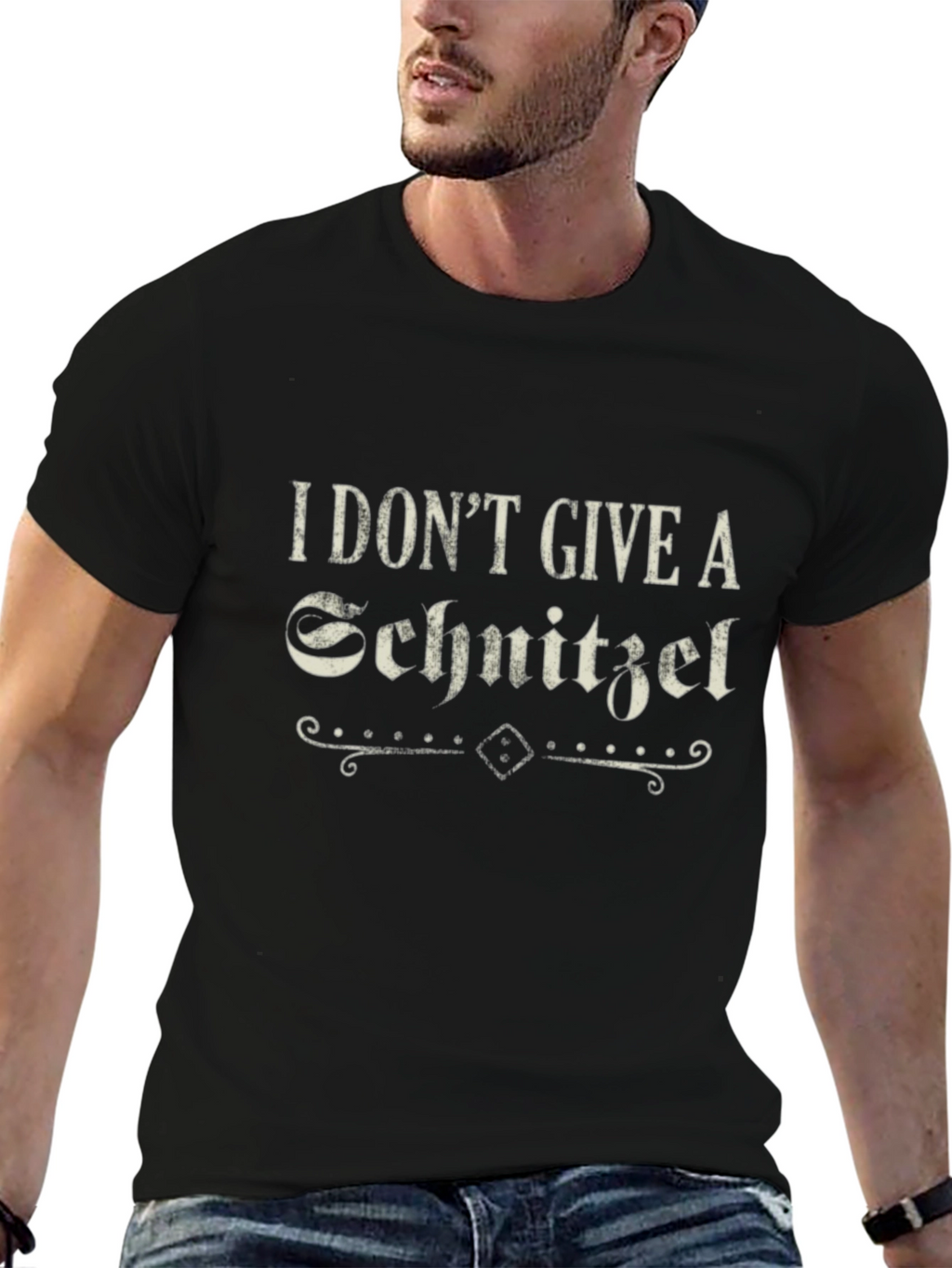 I Dont Give a Schnitzel Funny Graphic Tee