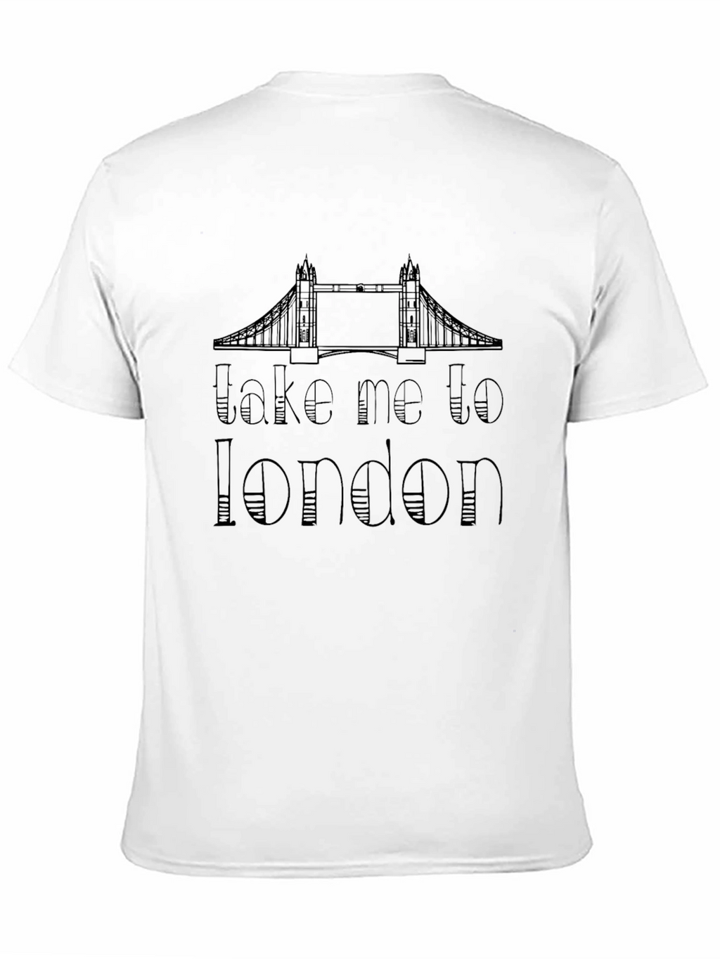 Take Me To London Black Graphic T-Shirt