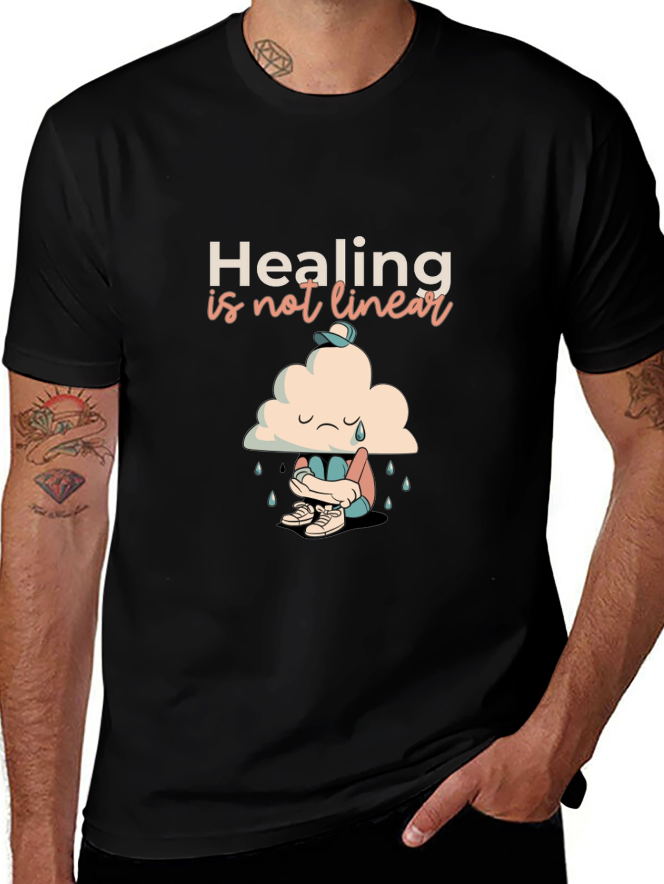Healing Is Not Linear Graphic T-Shirt