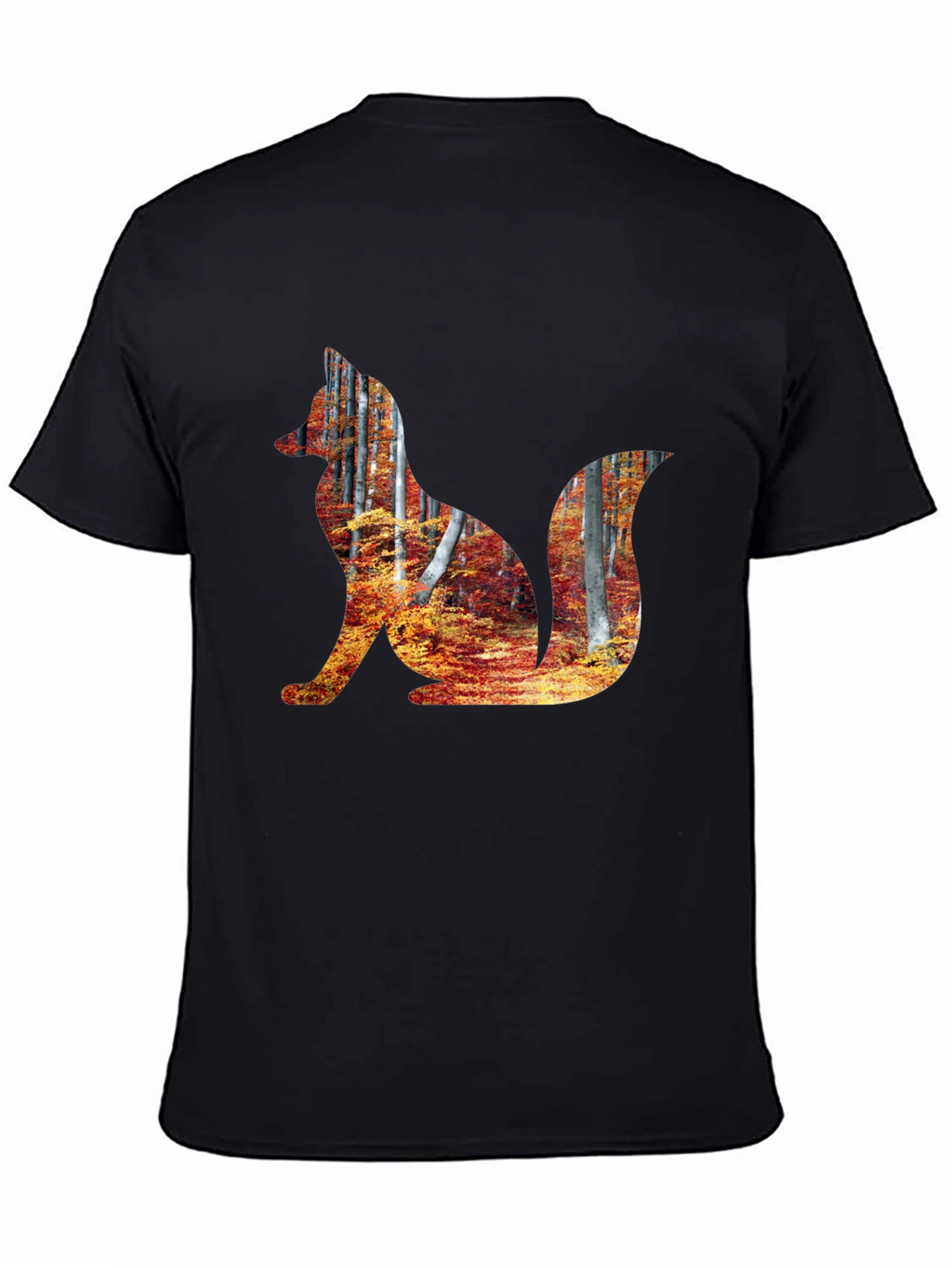 Fox Forest Graphic Tee - Mens Black T-Shirt
