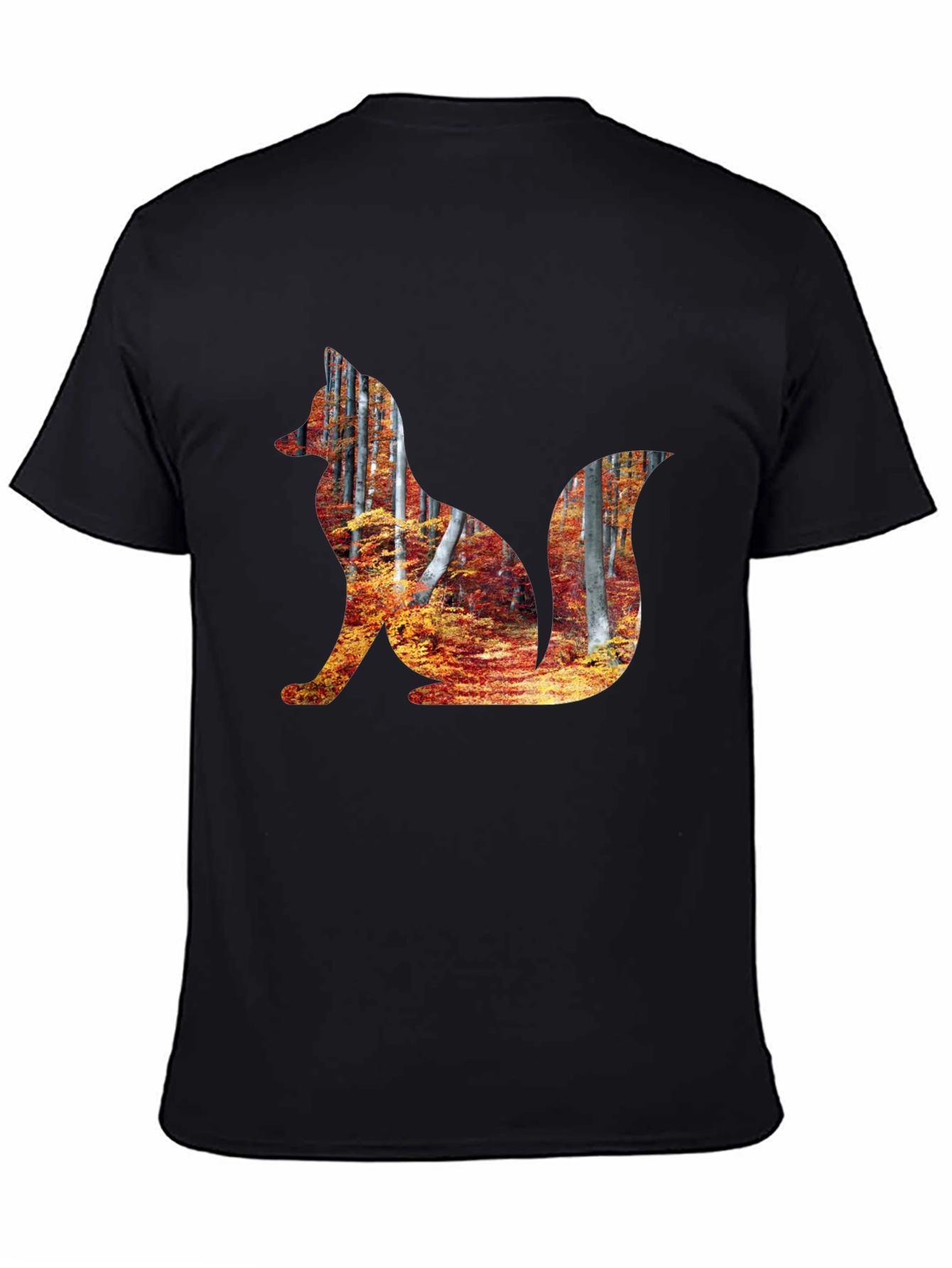 Fox Forest Graphic Tee - Mens Black T-Shirt