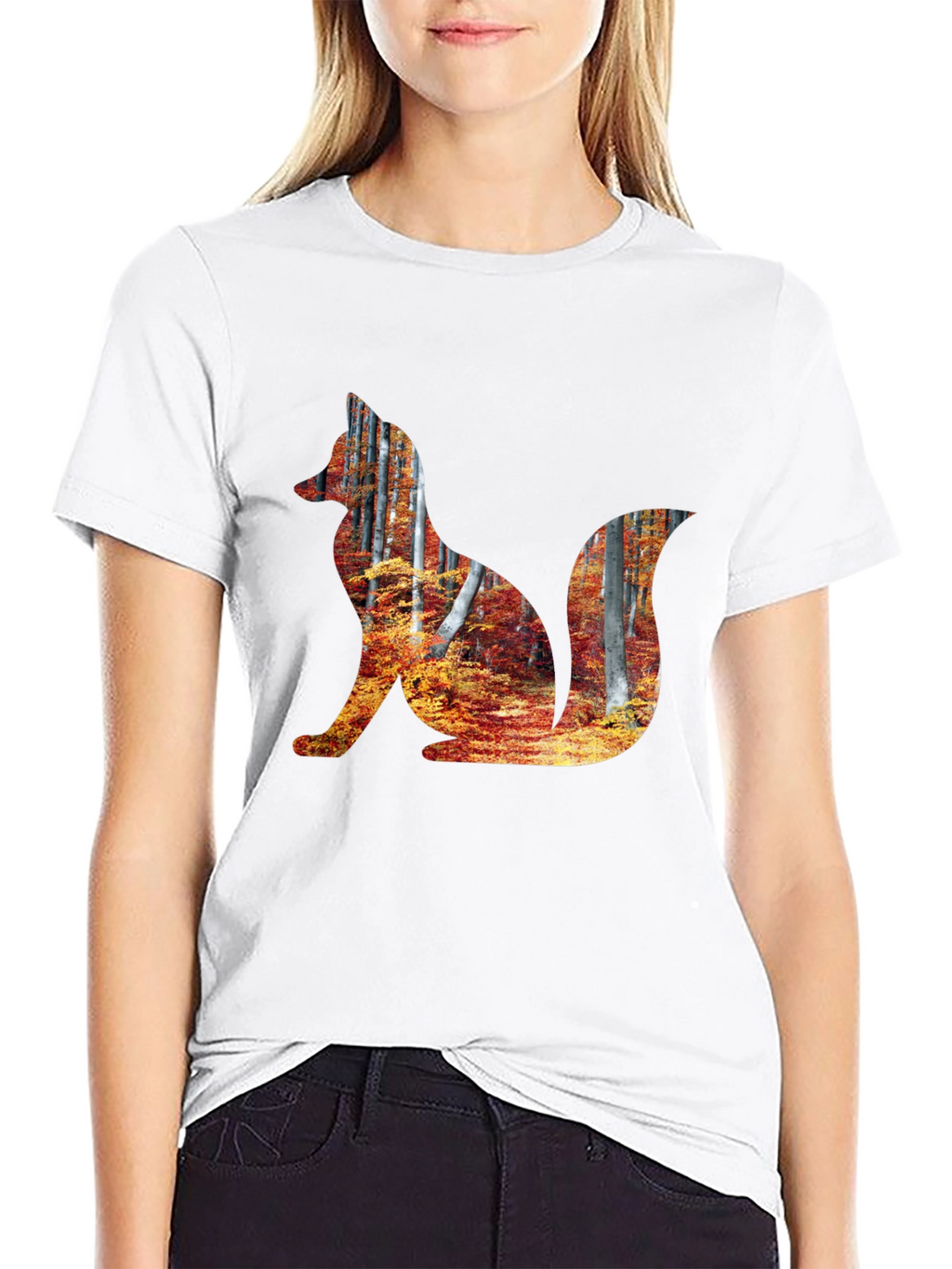 Fox Forest Graphic Tee - Mens Black T-Shirt