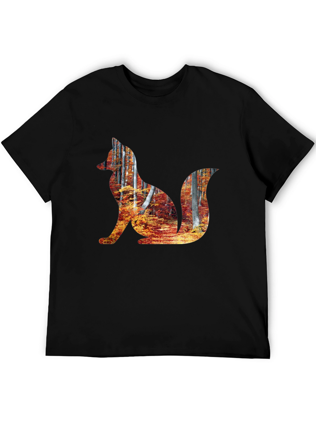 Fox Forest Graphic Tee - Mens Black T-Shirt
