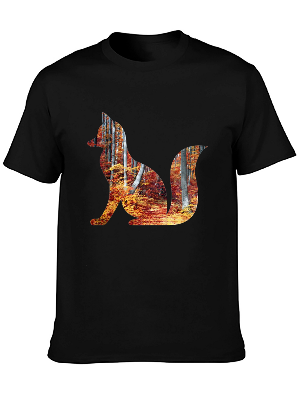 Fox Forest Graphic Tee - Mens Black T-Shirt