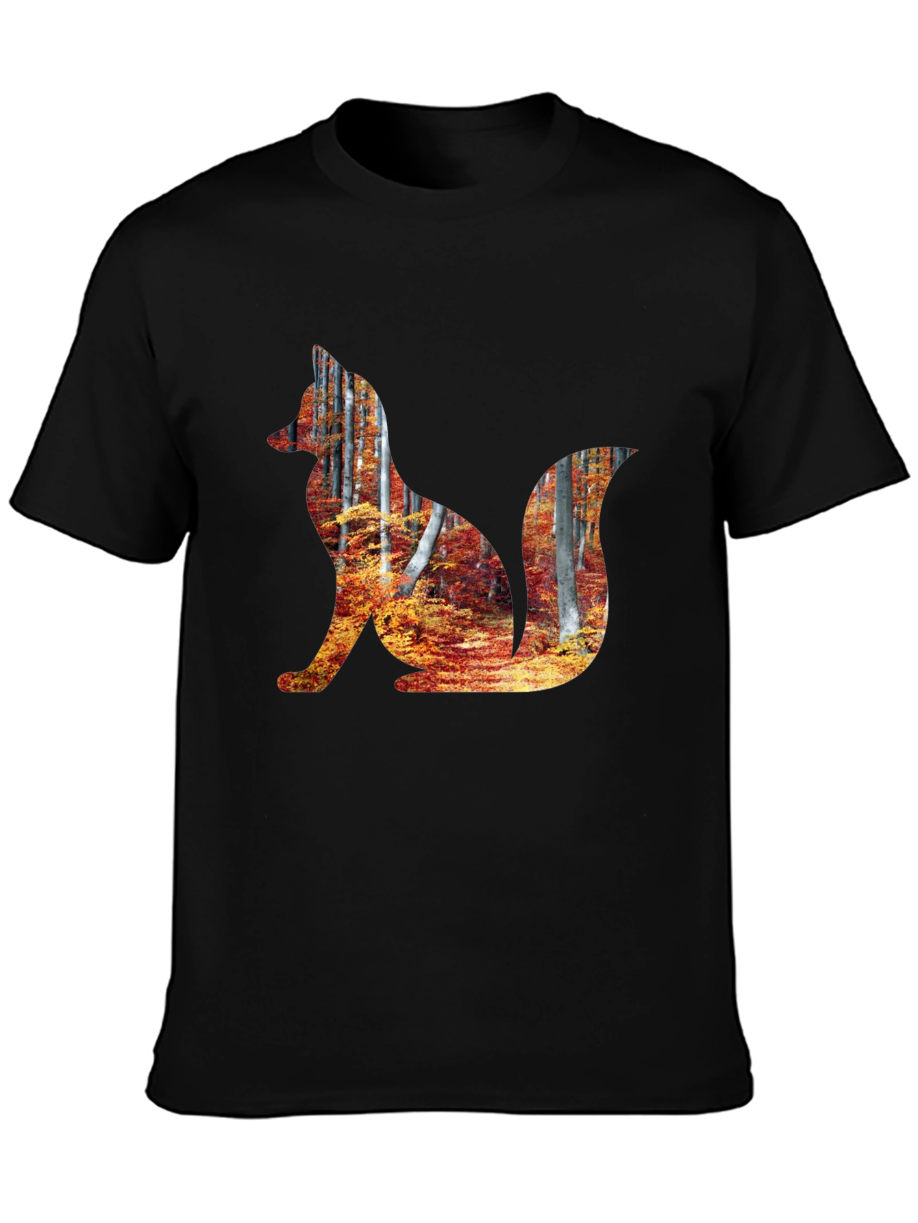Fox Forest Graphic Tee - Mens Black T-Shirt