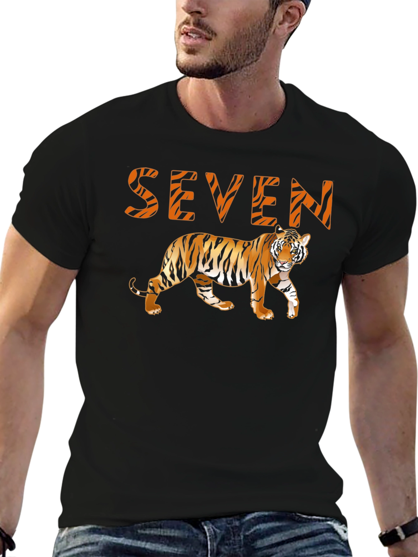 Seven Tiger Graphic T-Shirt