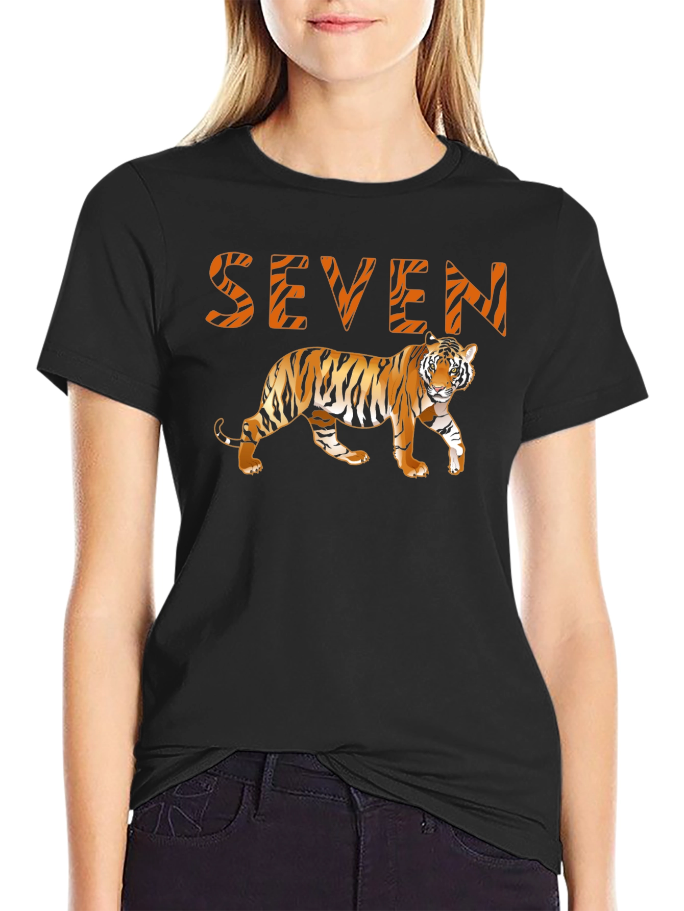 Seven Tiger Graphic T-Shirt