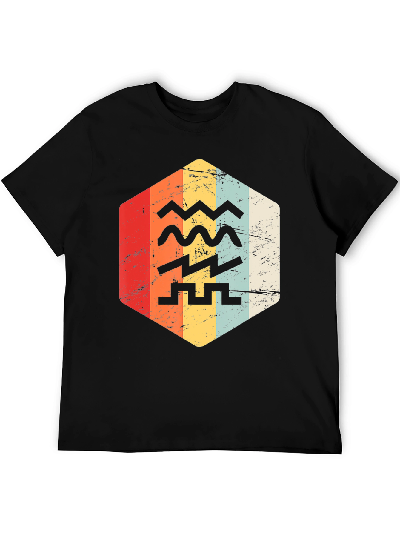 Retro Zodiac Aquarius T-Shirt