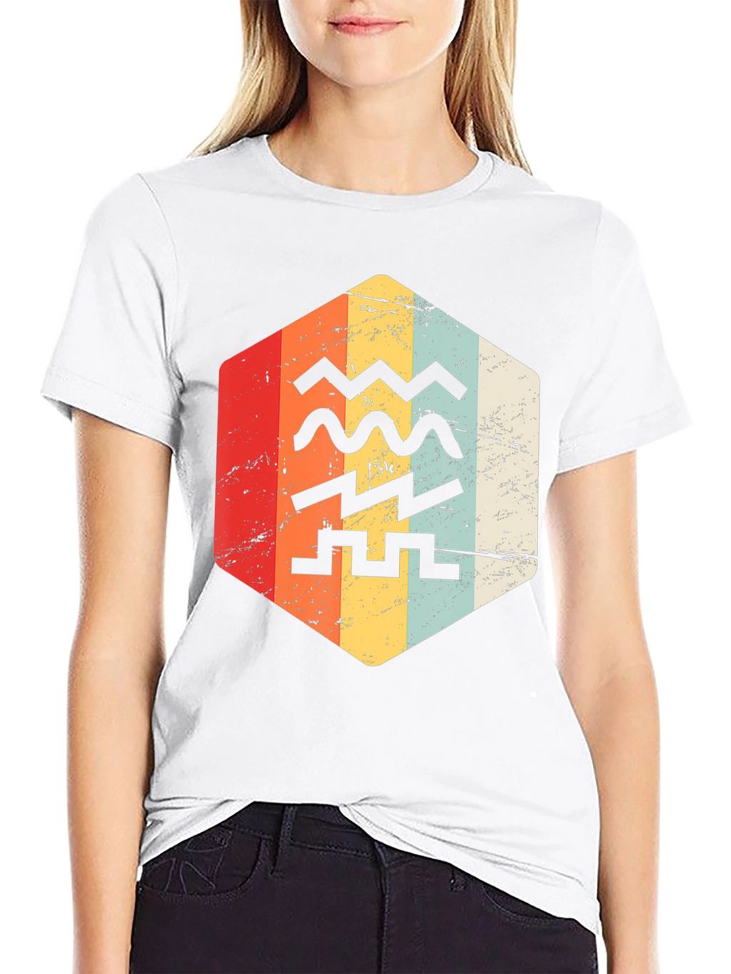 Retro Zodiac Aquarius T-Shirt