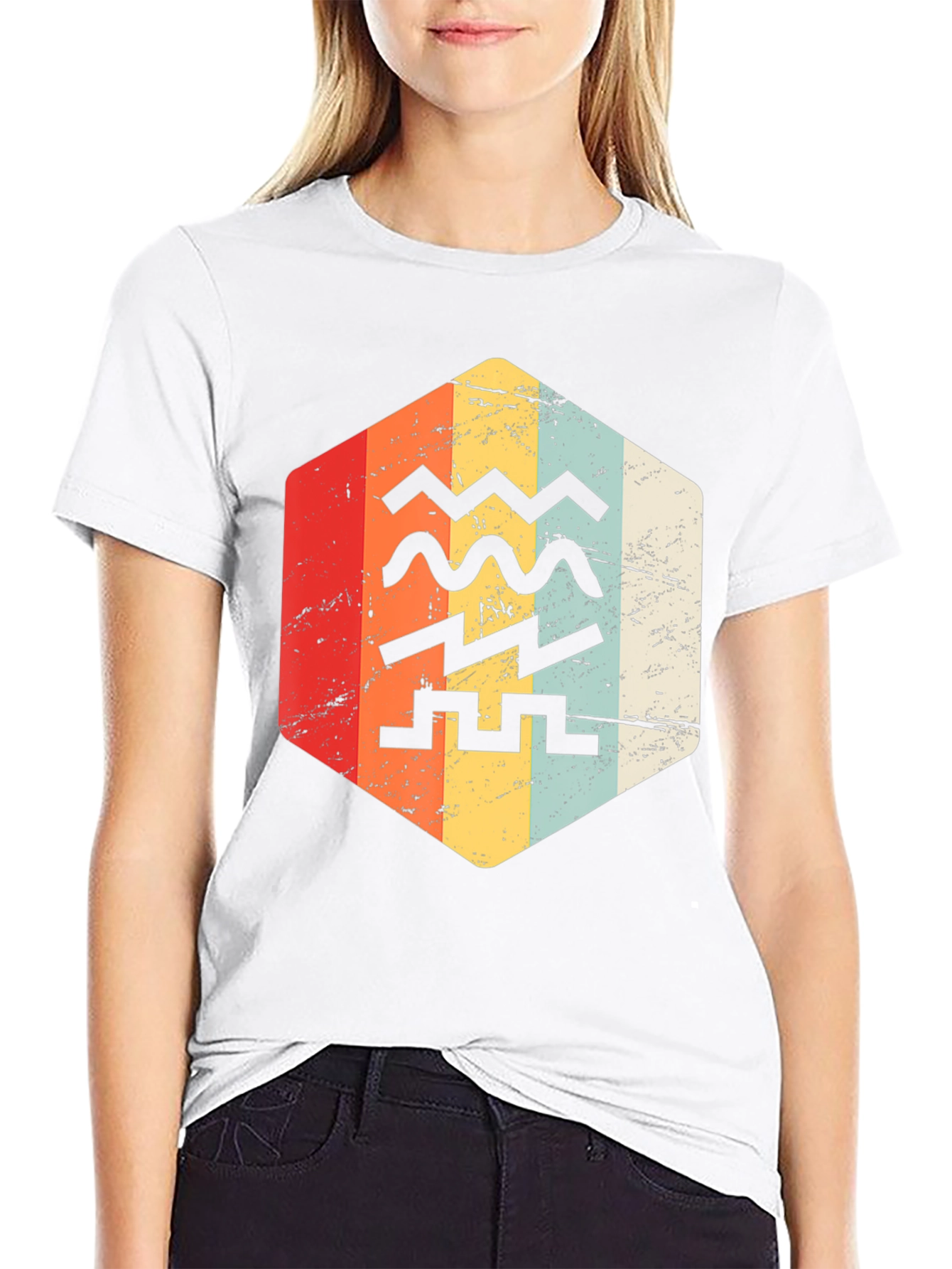 Retro Zodiac Aquarius T-Shirt