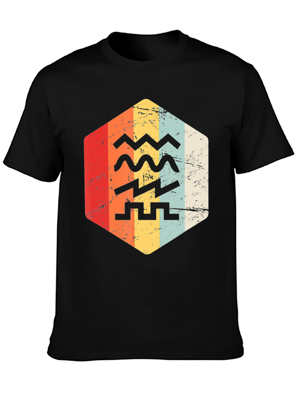 Retro Zodiac Aquarius T-Shirt