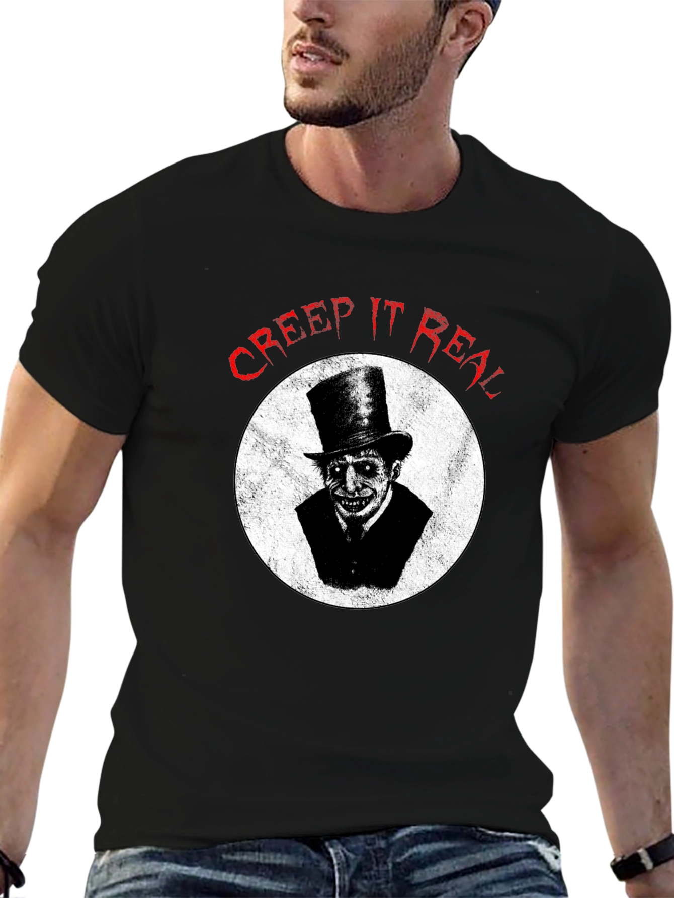 Creep It Real Graphic Tee - Halloween Spooky Shirt