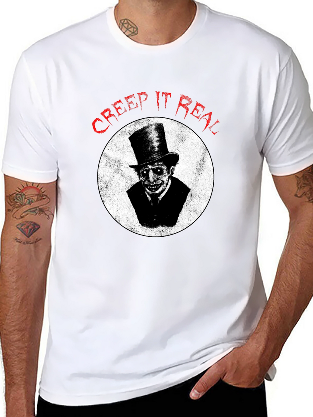 Creep It Real Graphic Tee - Halloween Spooky Shirt