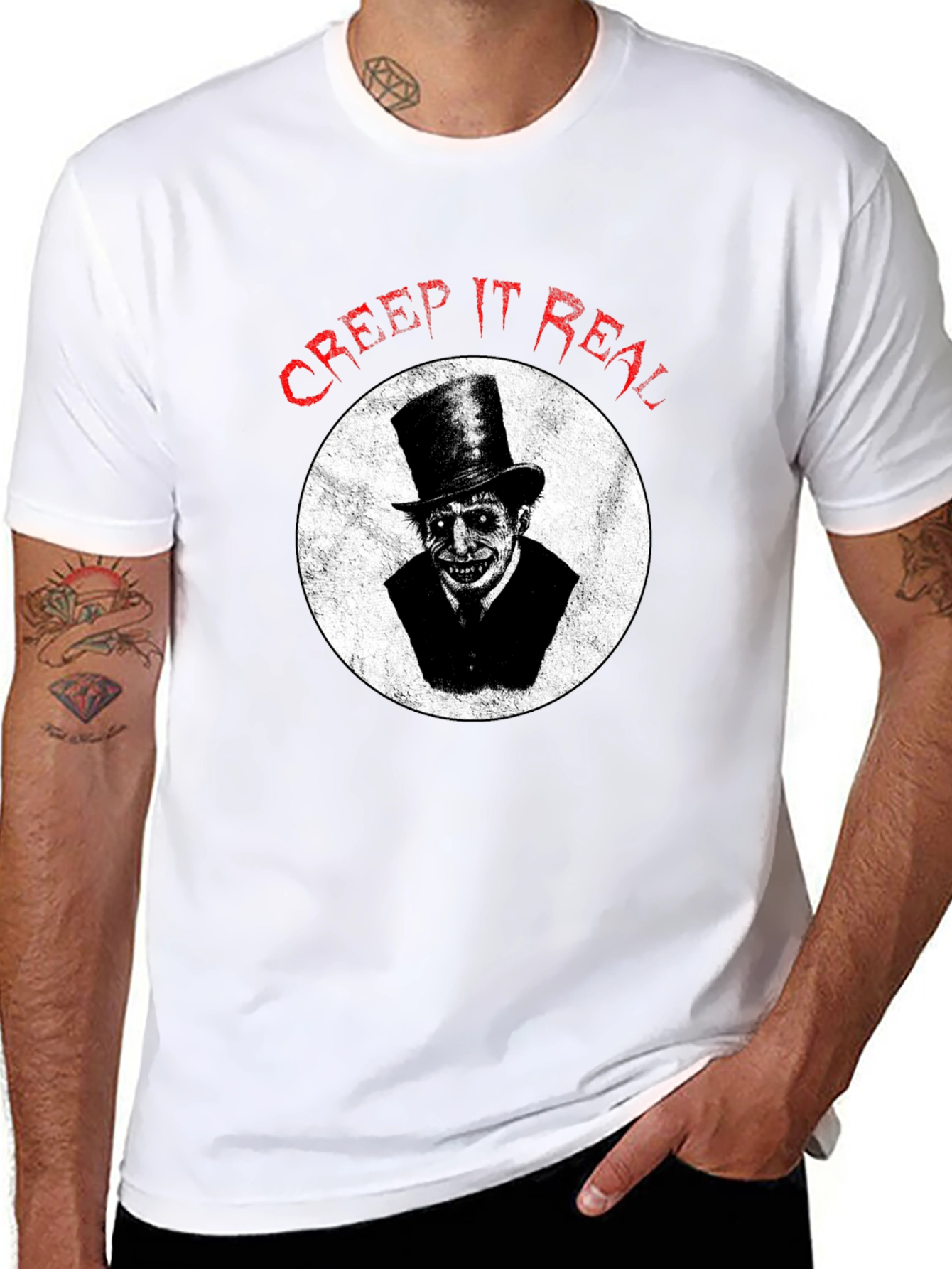 Creep It Real Graphic Tee - Halloween Spooky Shirt