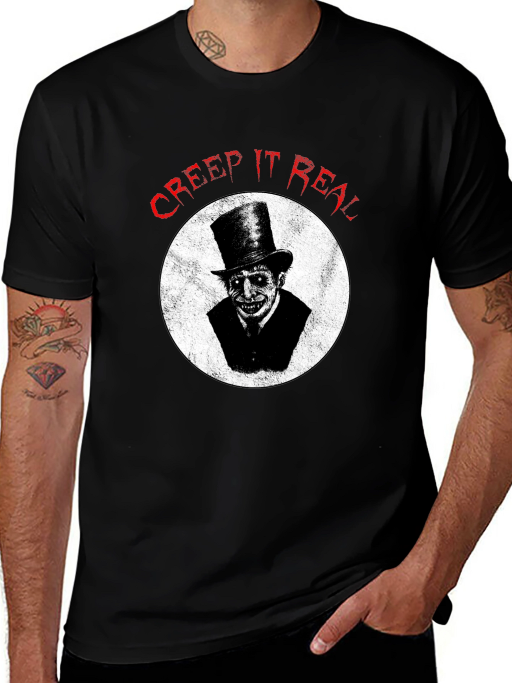 Creep It Real Graphic Tee - Halloween Spooky Shirt