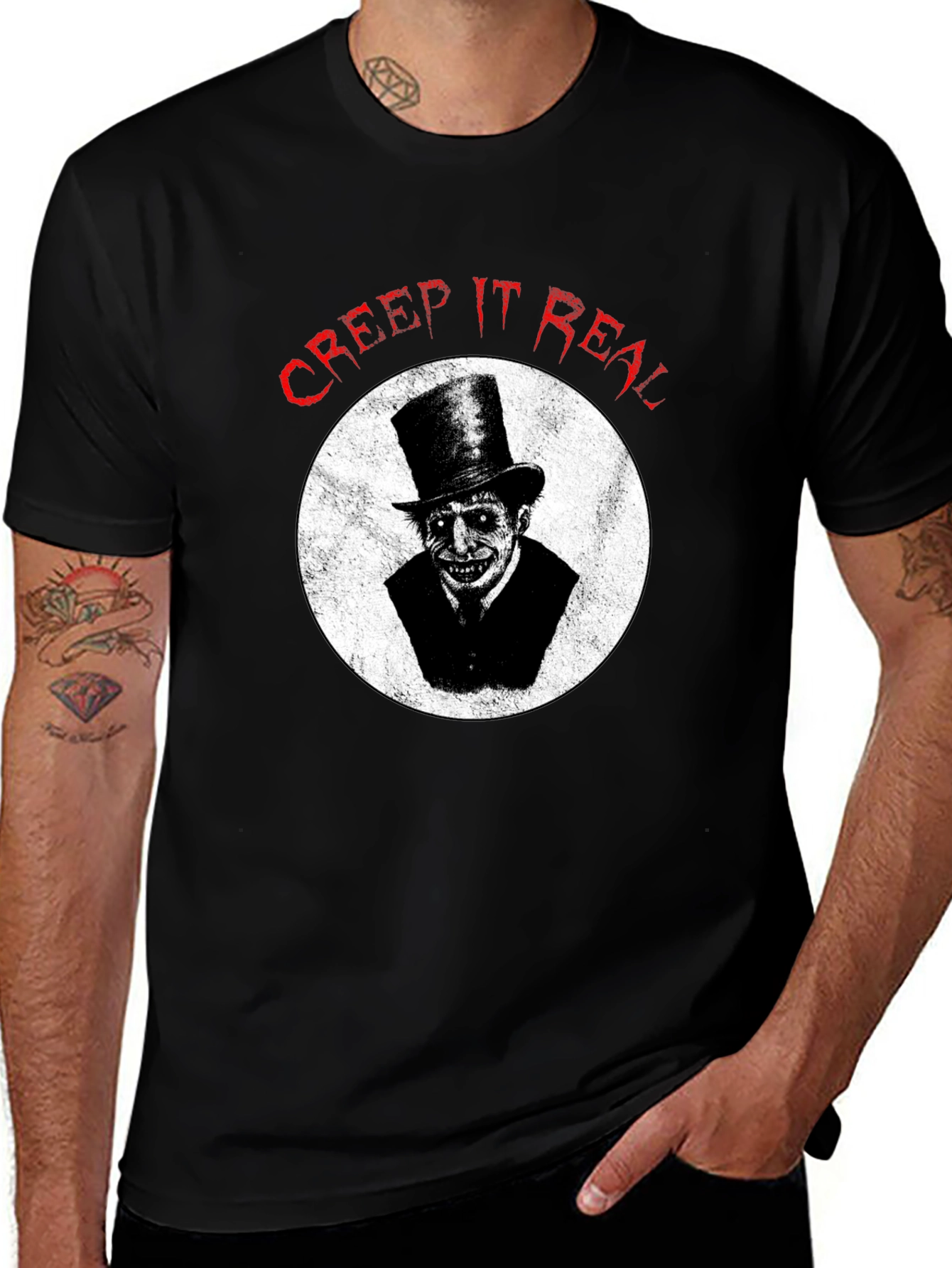 Creep It Real Graphic Tee - Halloween Spooky Shirt