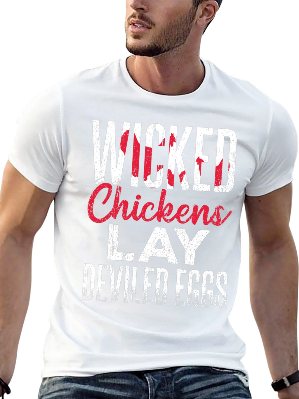 Wicked Chickens Lay Deviled Eggs T-Shirt