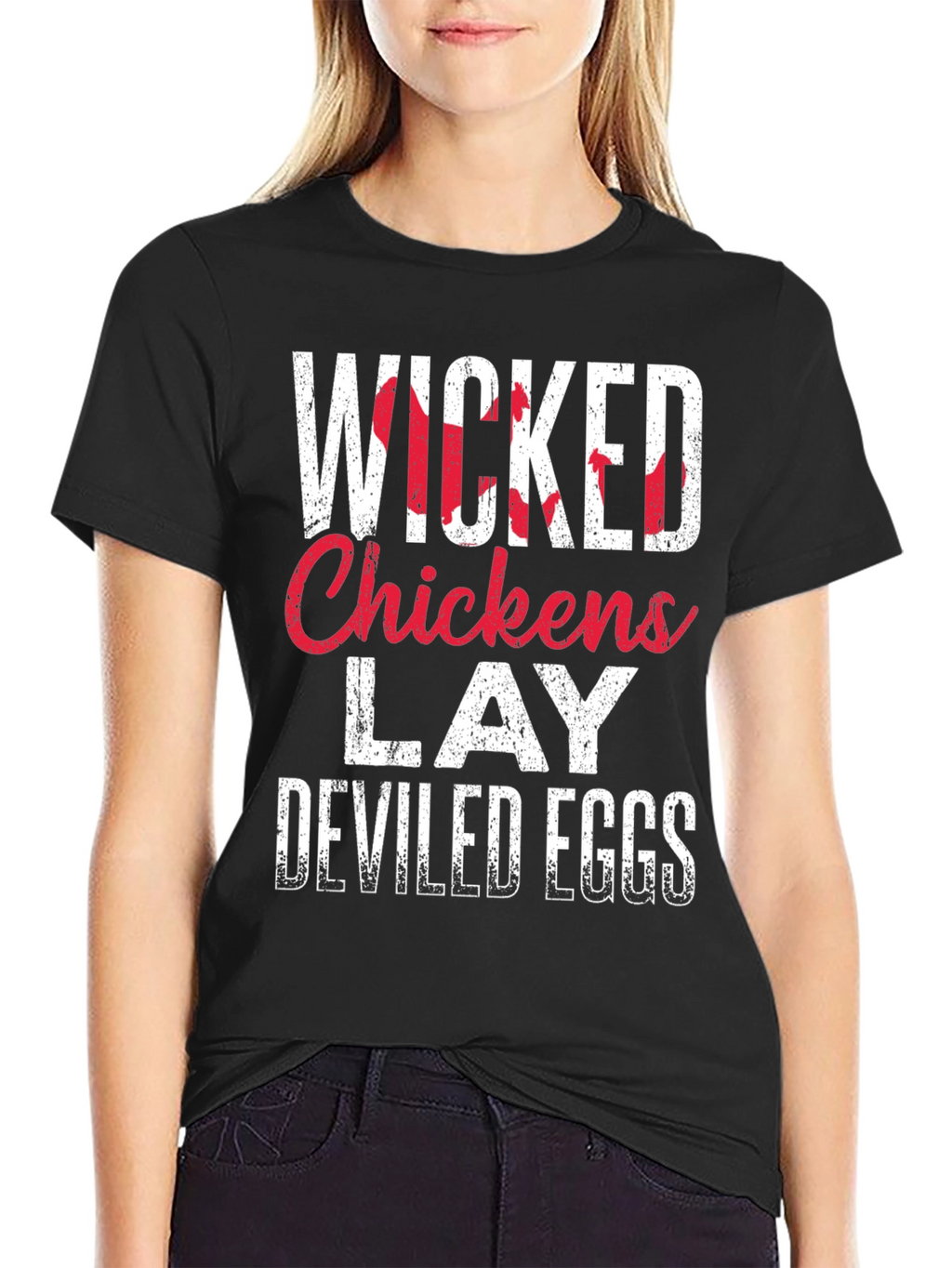 Wicked Chickens Lay Deviled Eggs T-Shirt
