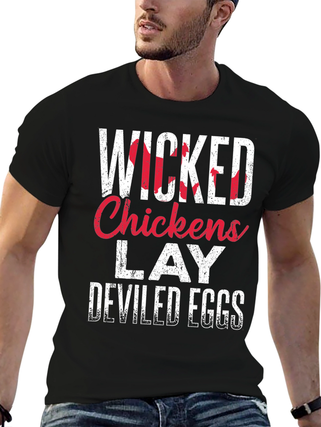 Wicked Chickens Lay Deviled Eggs T-Shirt
