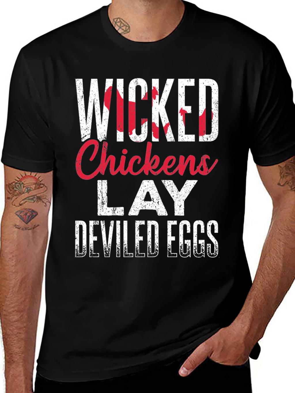 Wicked Chickens Lay Deviled Eggs T-Shirt