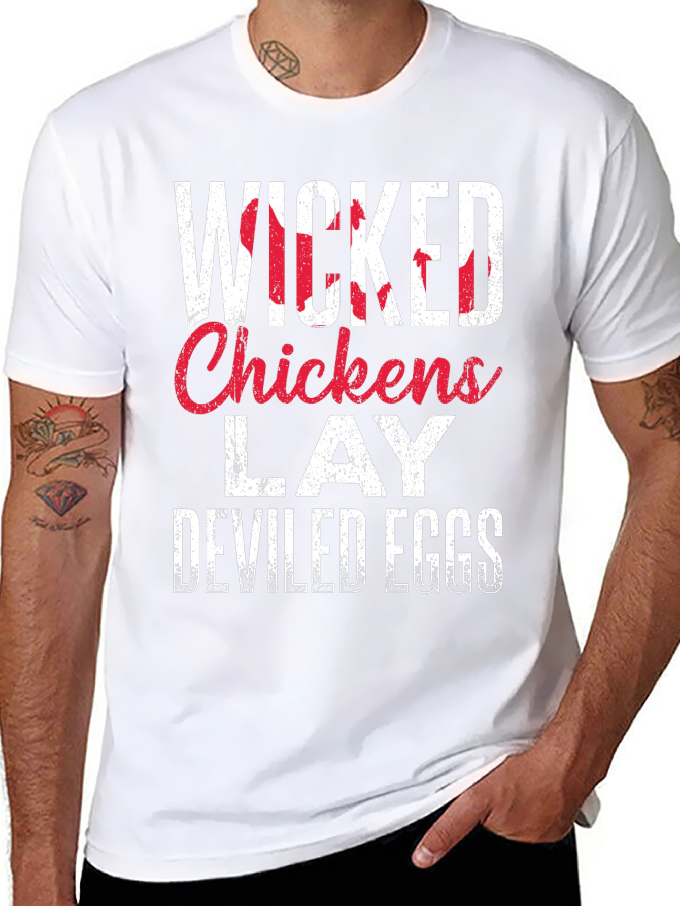Wicked Chickens Lay Deviled Eggs T-Shirt