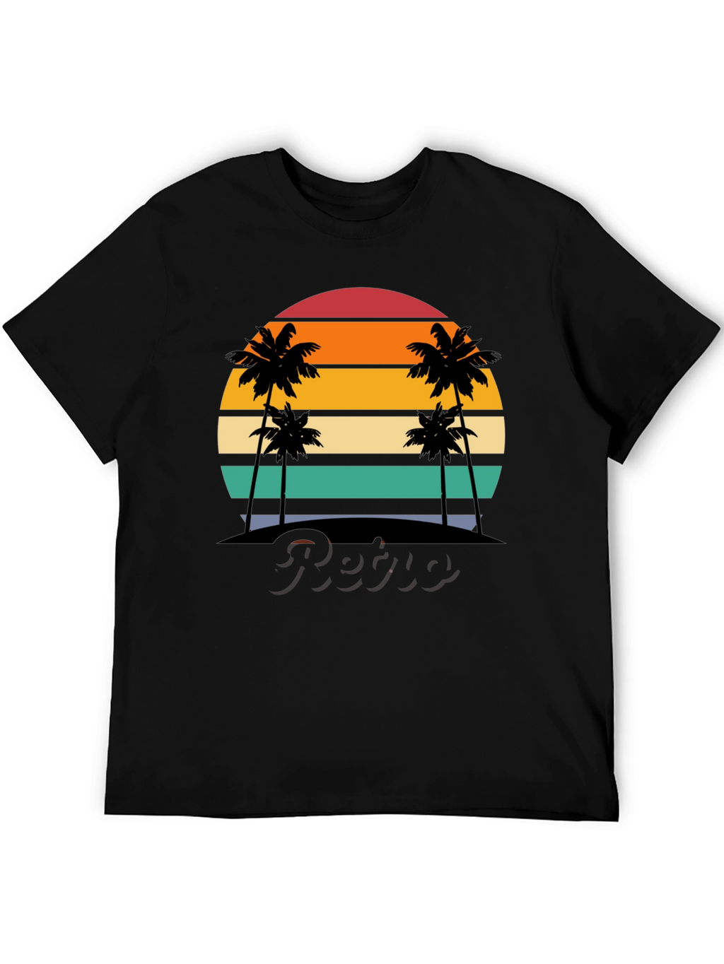 Retro Sunset Palm Tree T-Shirt