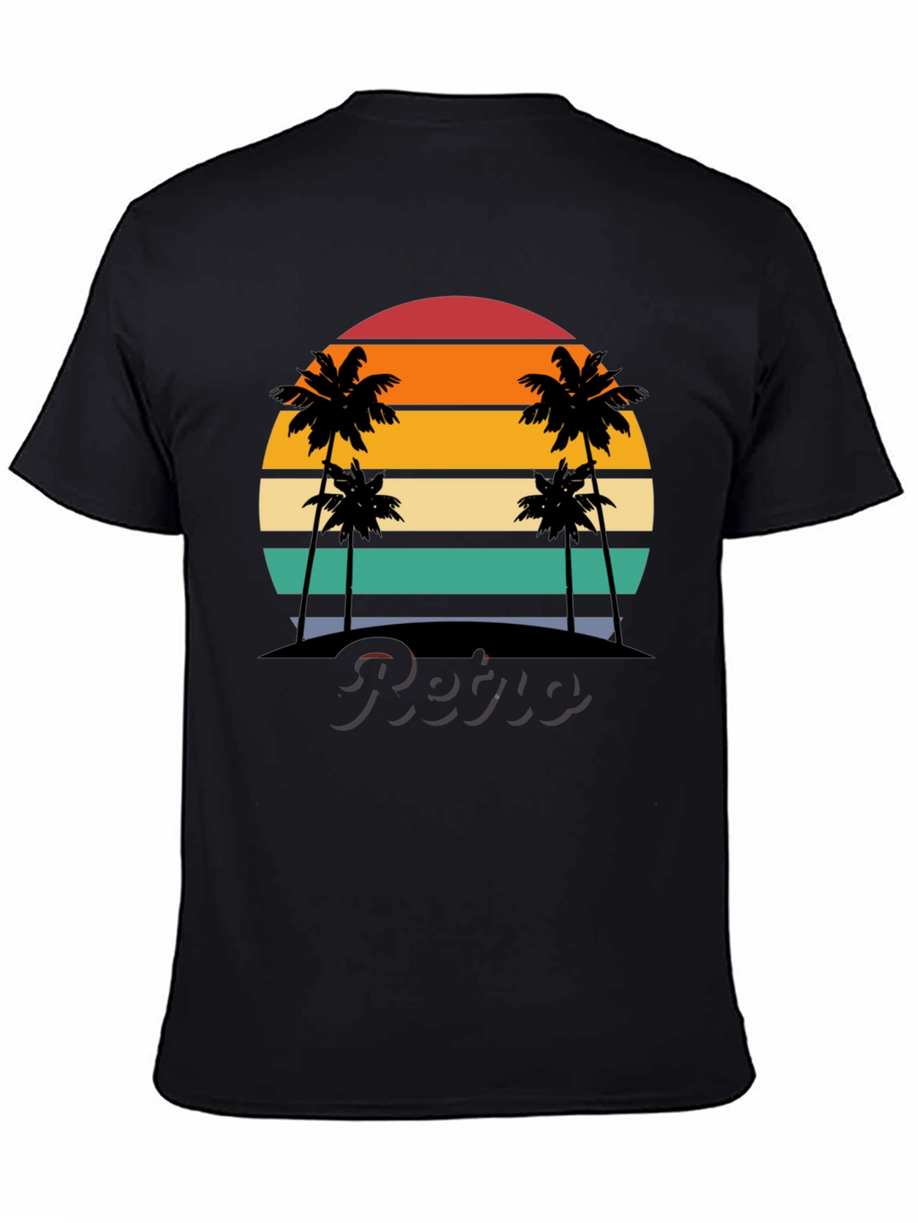 Retro Sunset Palm Tree T-Shirt