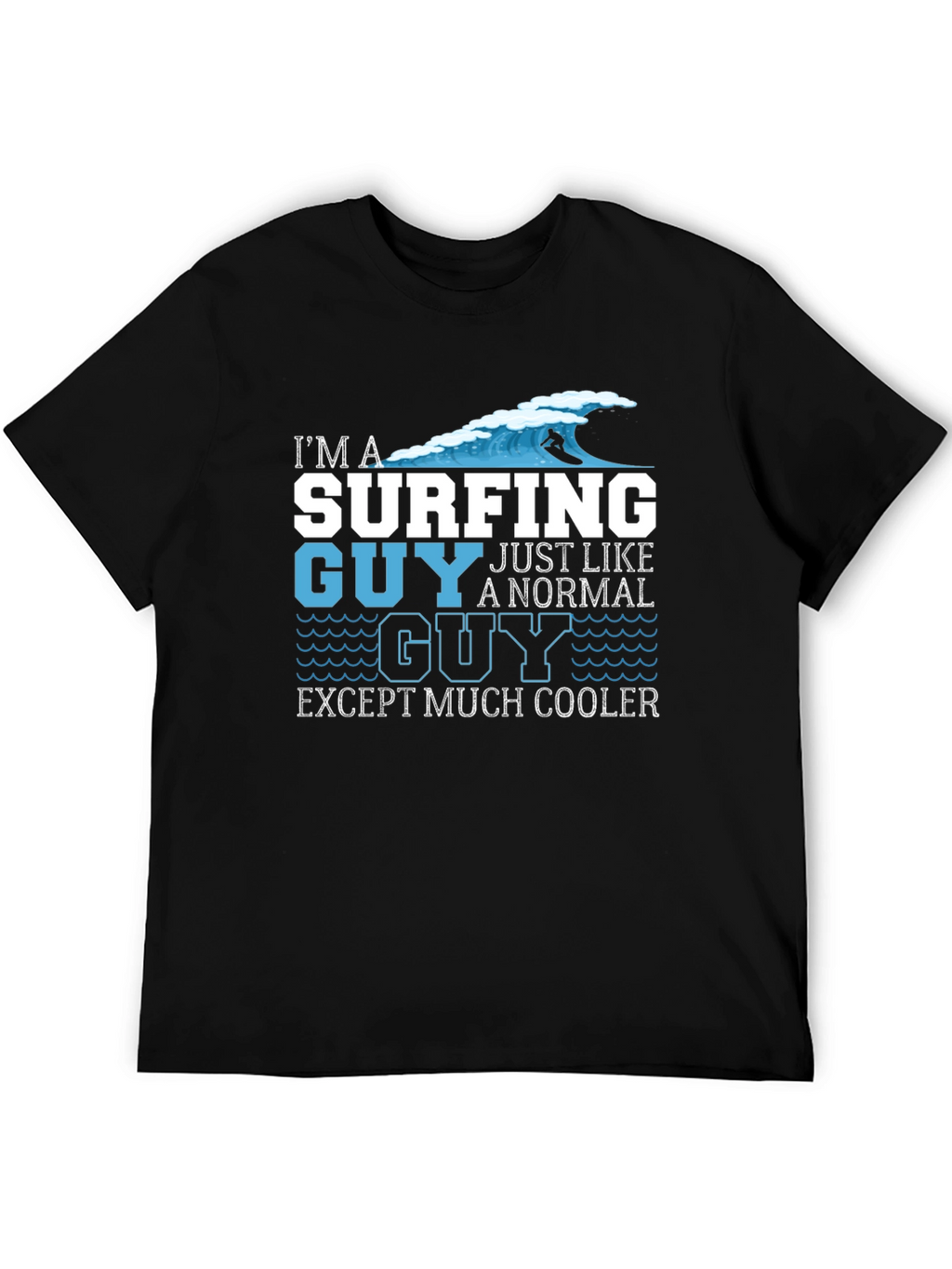 Surfing Guy T-Shirt - Cool Graphic Tee