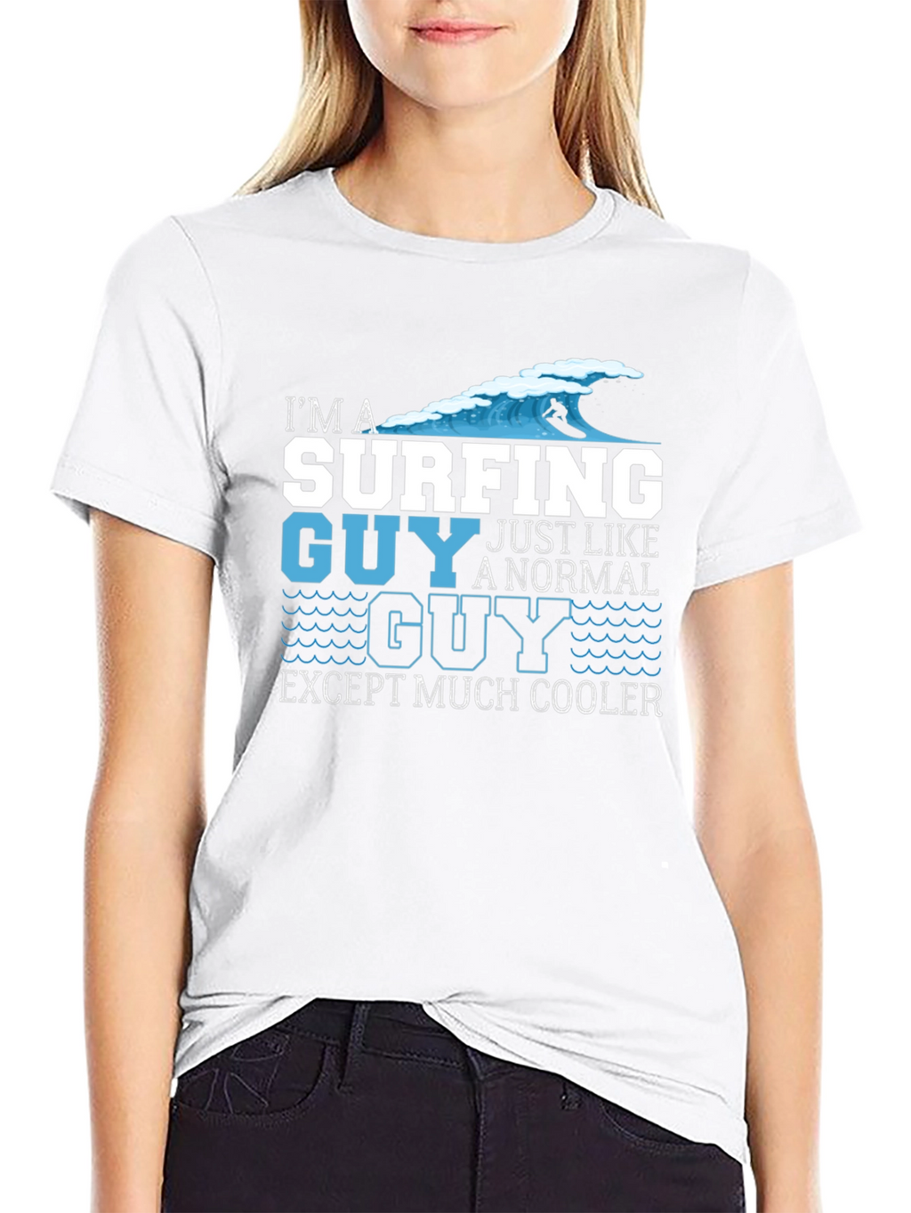 Surfing Guy T-Shirt - Cool Graphic Tee